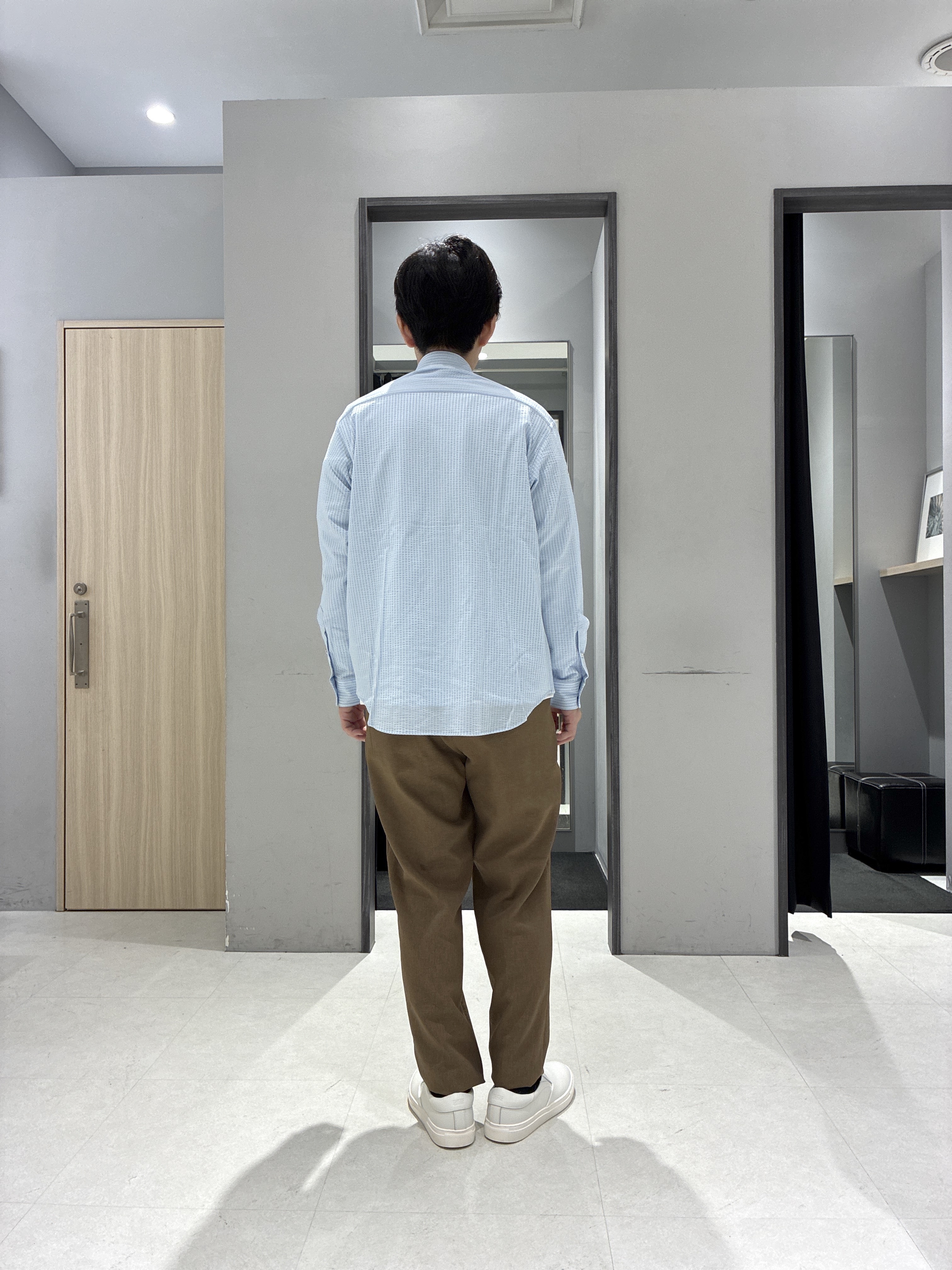 わいずみさんの「TAKEO KIKUCHI｜ストレッチ テーラードＴシャツ」を使ったコーディネート
