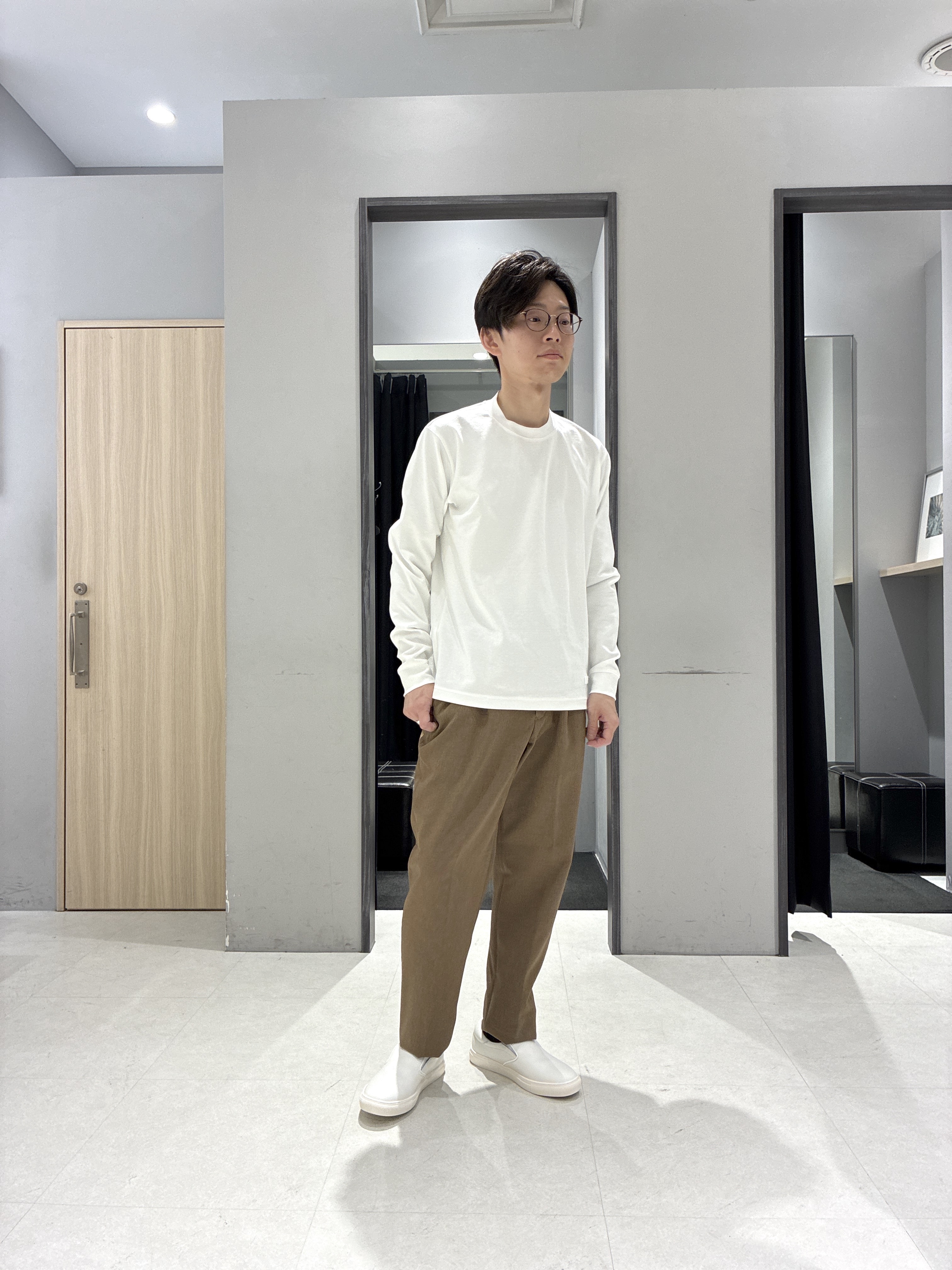 わいずみさんの「TAKEO KIKUCHI｜ストレッチ テーラードＴシャツ」を使ったコーディネート
