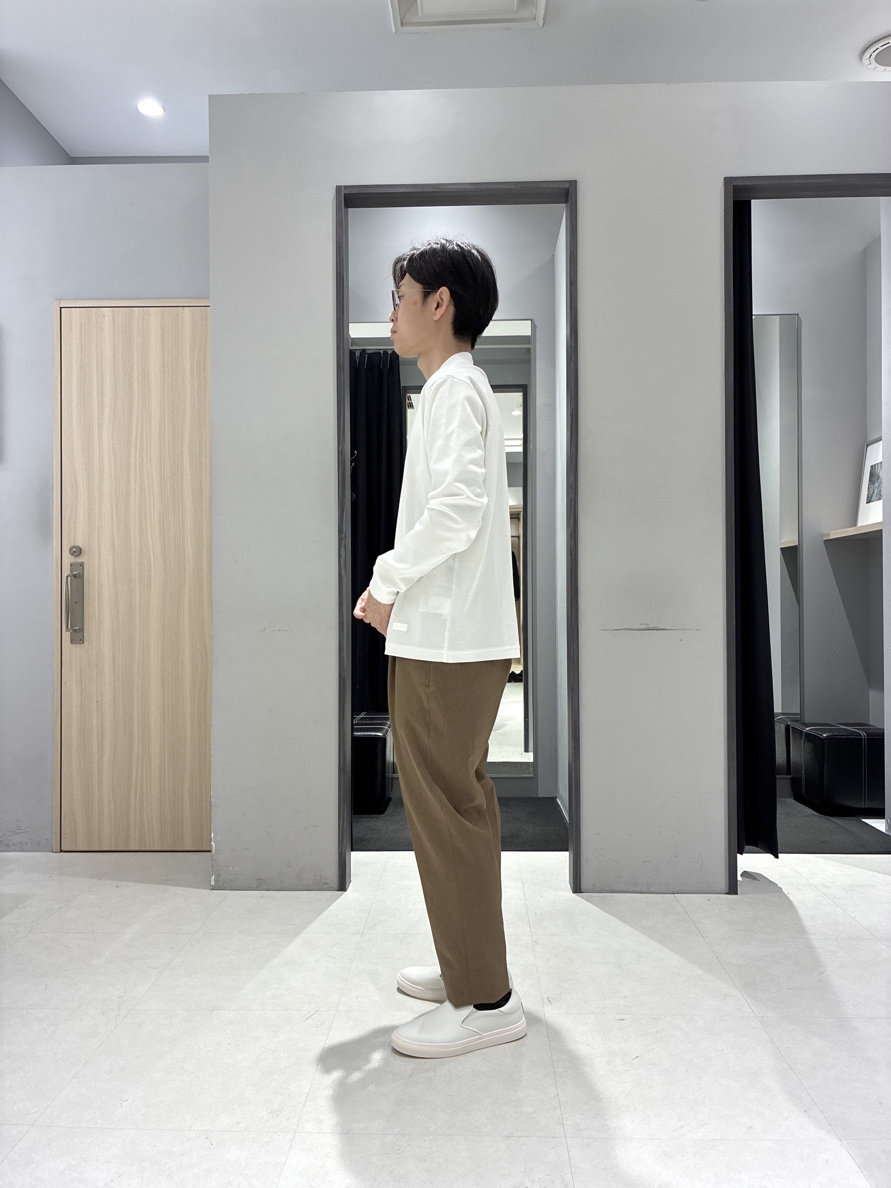 わいずみさんの「TAKEO KIKUCHI｜ストレッチ テーラードＴシャツ」を使ったコーディネート