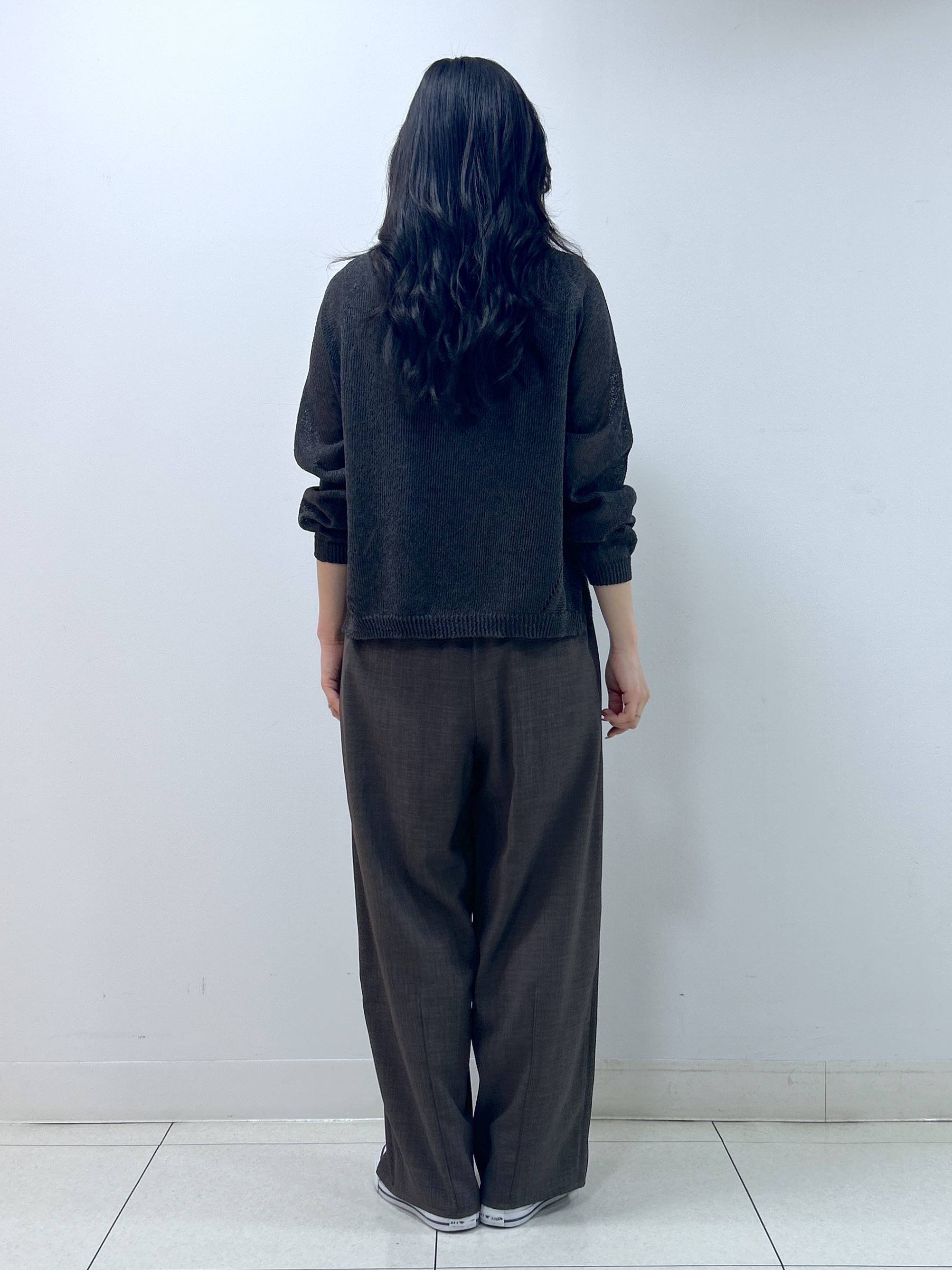 Kaiさんの「Dessin｜【洗える】透かし編みデザインニット」を使ったコーディネート