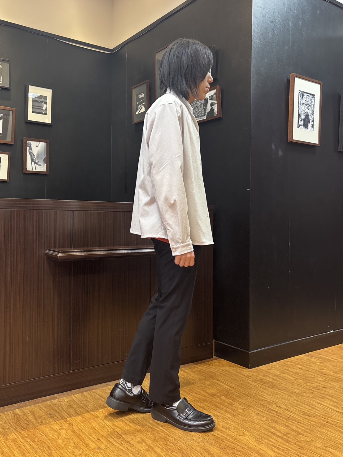 moritaさんの「TAKEO KIKUCHI｜【撥水・洗える・シワになりにくい】 リランチェ（R） シャツ」を使ったコーディネート