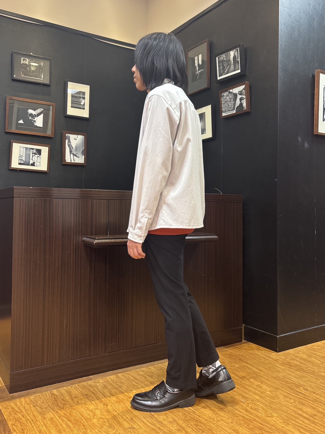 moritaさんの「TAKEO KIKUCHI｜【撥水・洗える・シワになりにくい】 リランチェ（R） シャツ」を使ったコーディネート