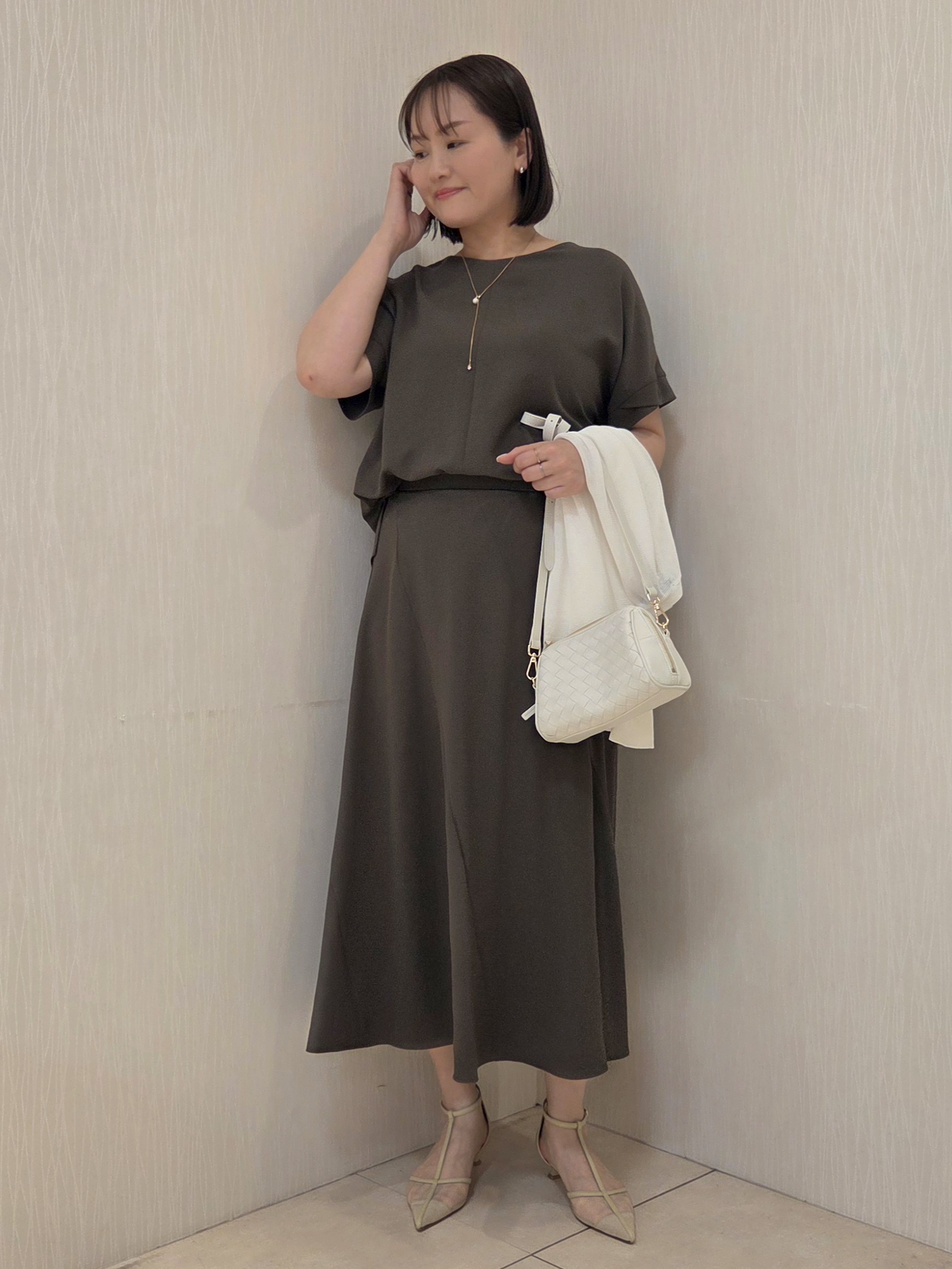 naokoさんの「UNTITLED｜【日除け・冷房対策に】コットンリネンカーディガン」を使ったコーディネート