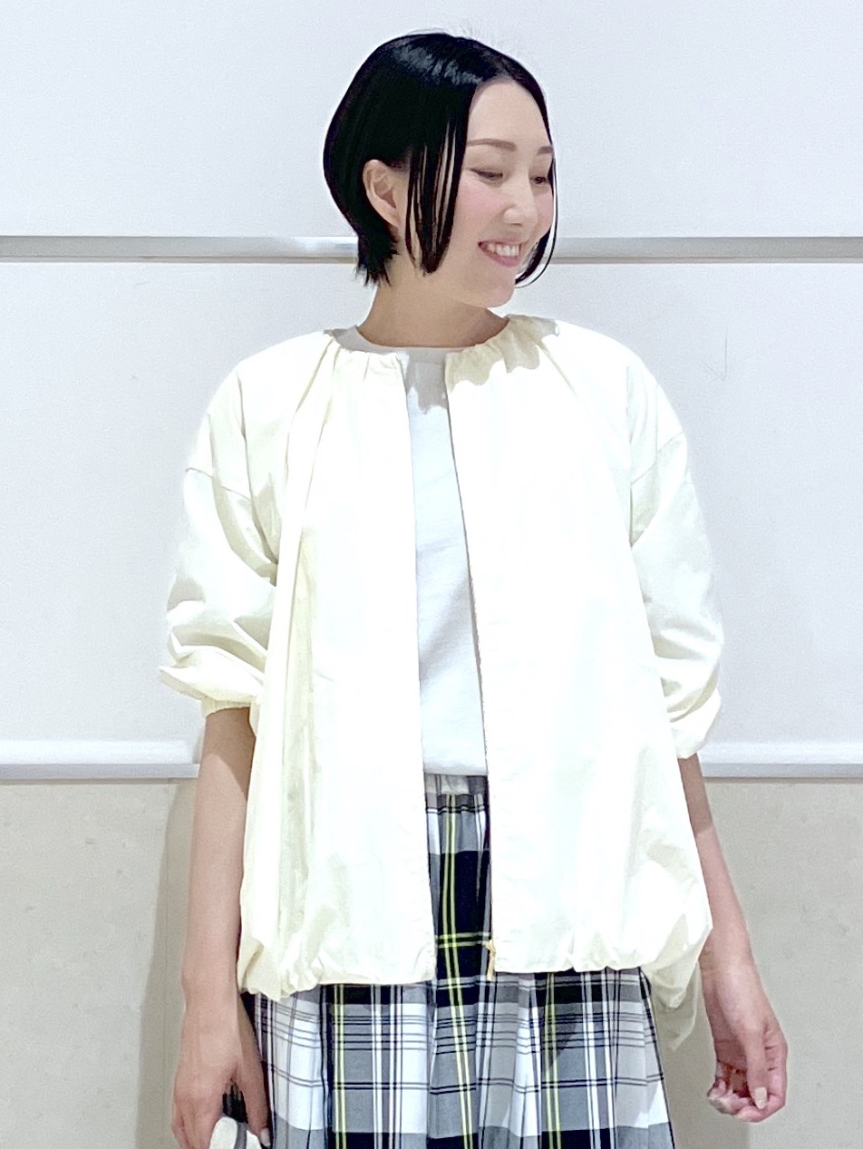 eriko さんの「Dessin｜【360度可愛い】バックヘンリーカットソー5分袖」を使ったコーディネート