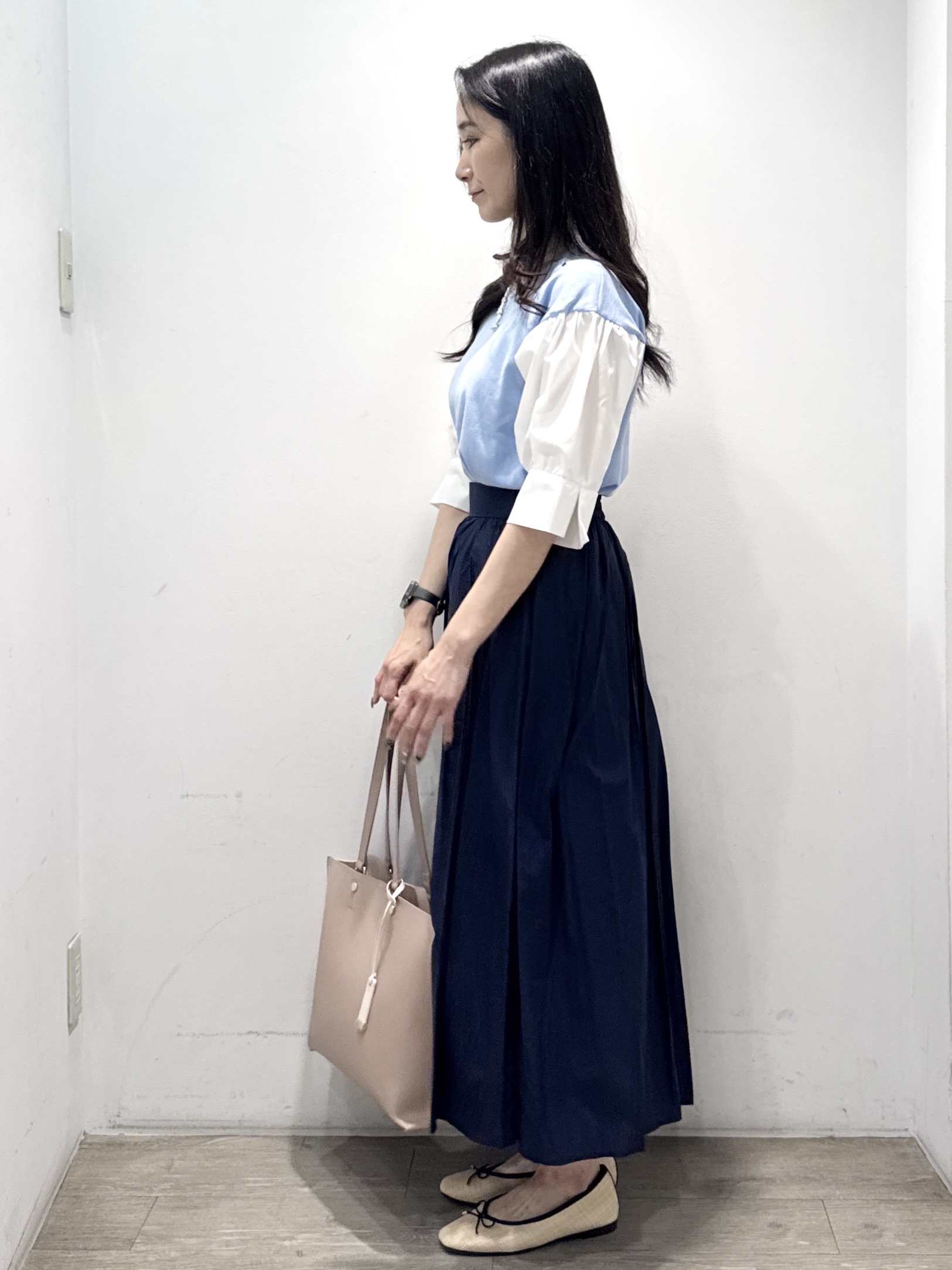 yuicciさんの「OPAQUE.CLIP｜ボリュームスリーブドッキングニット」を使ったコーディネート
