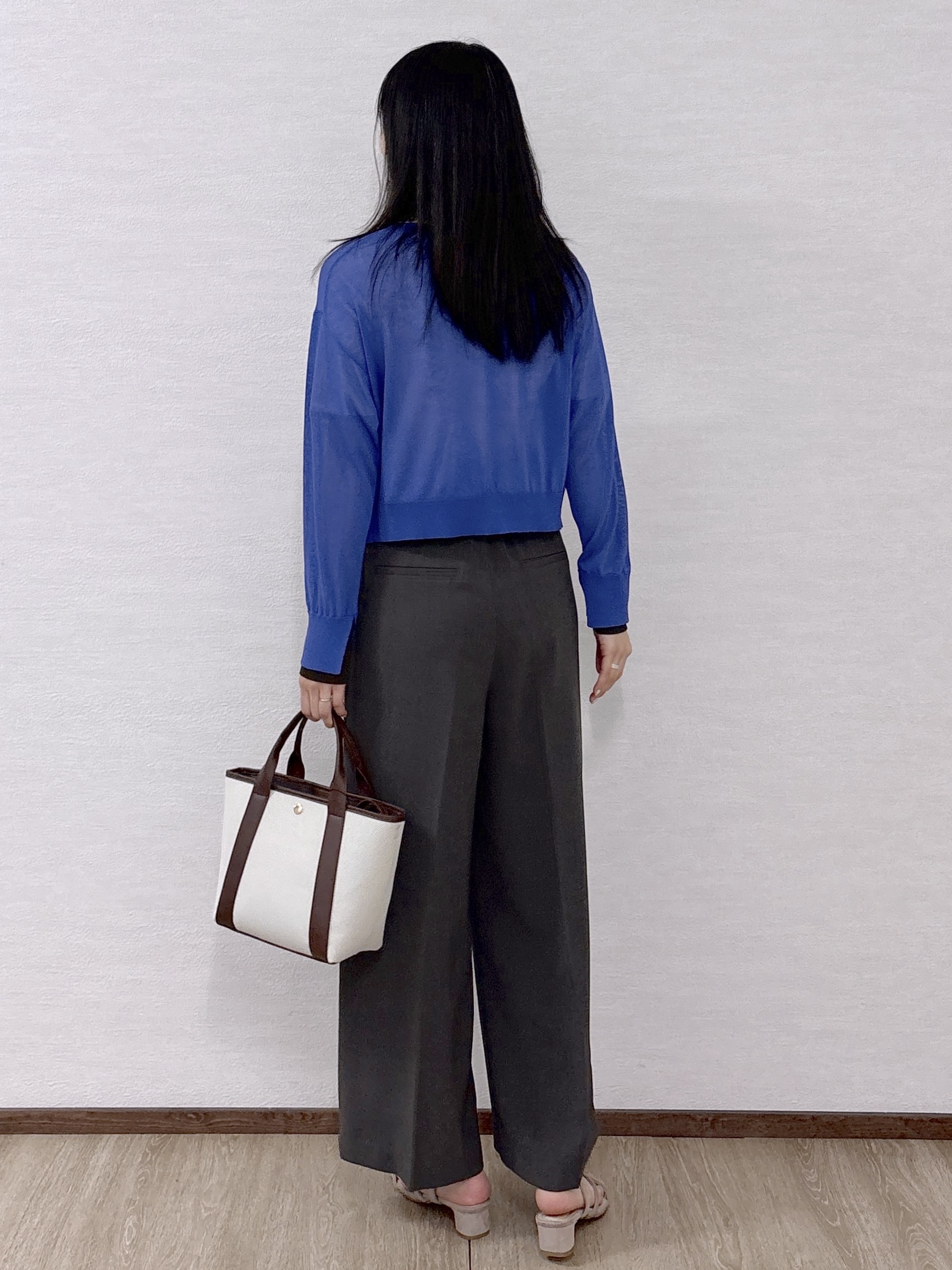 sachikoさんの「OPAQUE.CLIP｜配色スナップニットカーディガン【洗濯機OK】」を使ったコーディネート