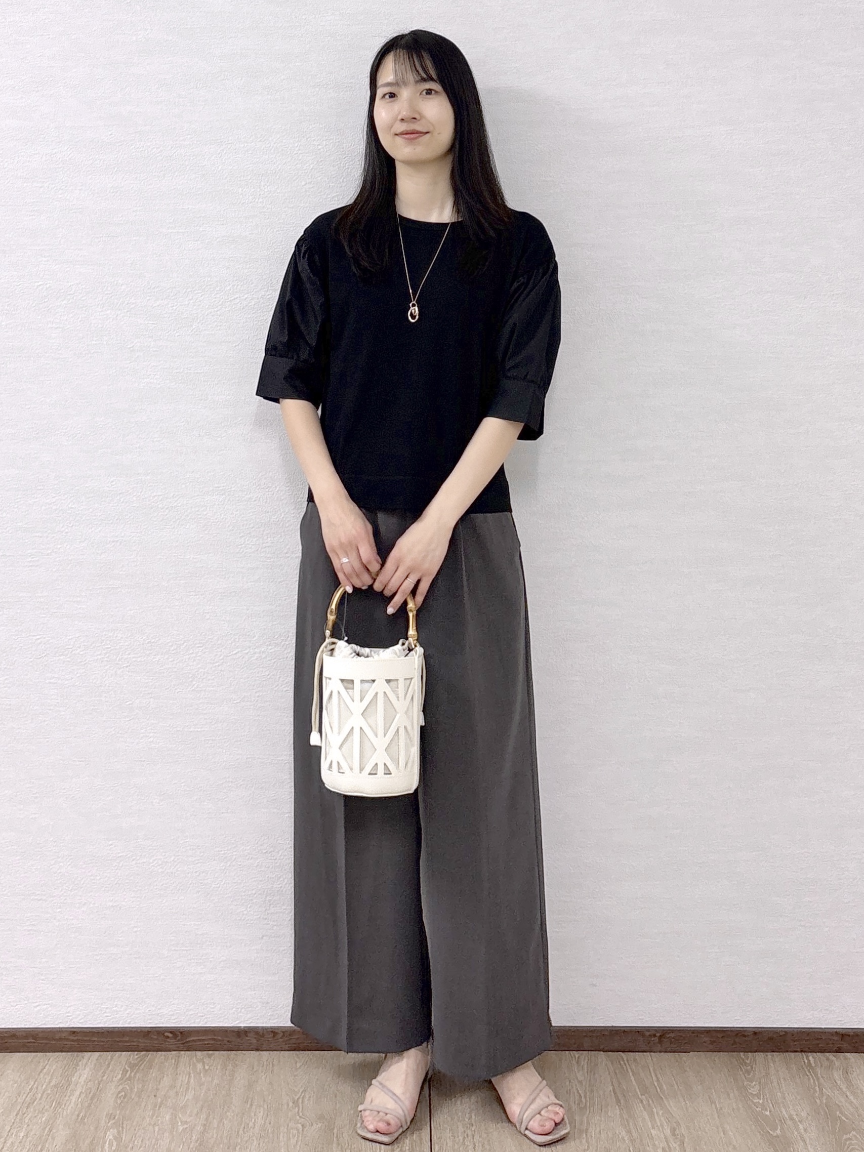sachikoさんの「OPAQUE.CLIP｜ボリュームスリーブドッキングニット」を使ったコーディネート
