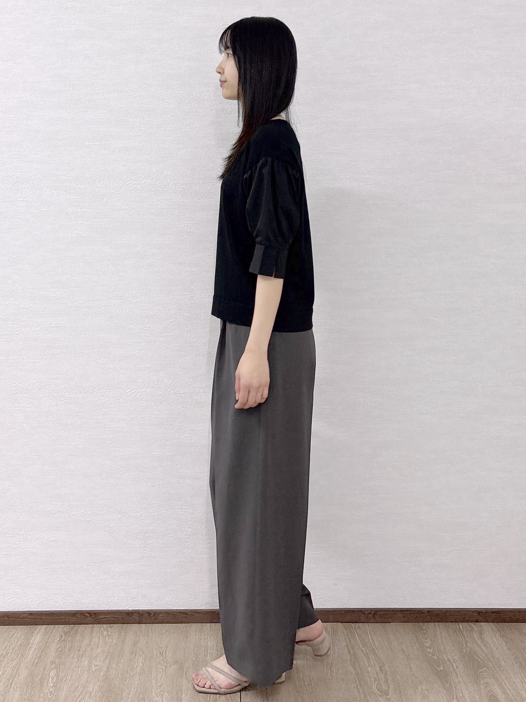 sachikoさんの「OPAQUE.CLIP｜ボリュームスリーブドッキングニット」を使ったコーディネート