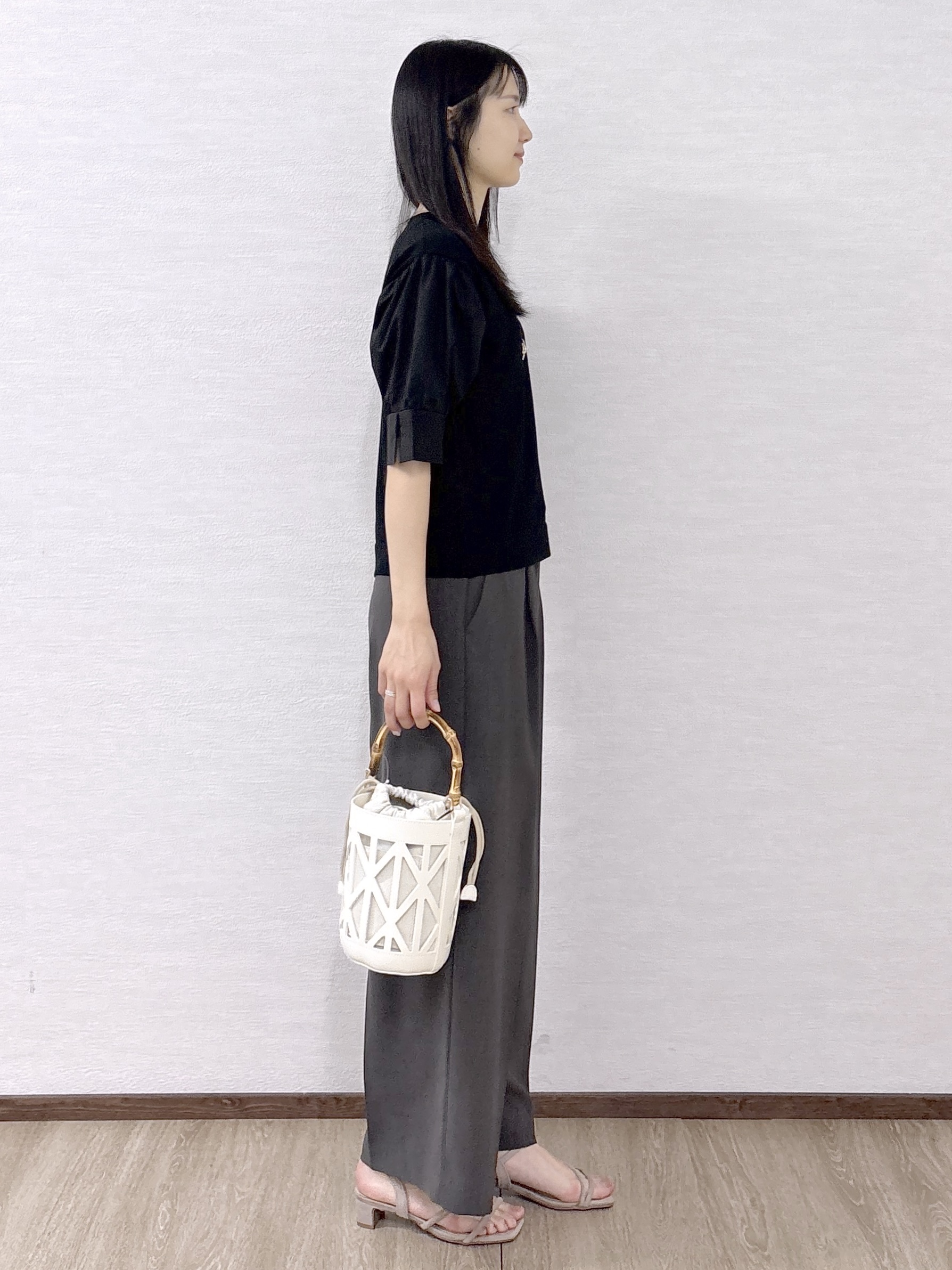 sachikoさんの「OPAQUE.CLIP｜ボリュームスリーブドッキングニット」を使ったコーディネート