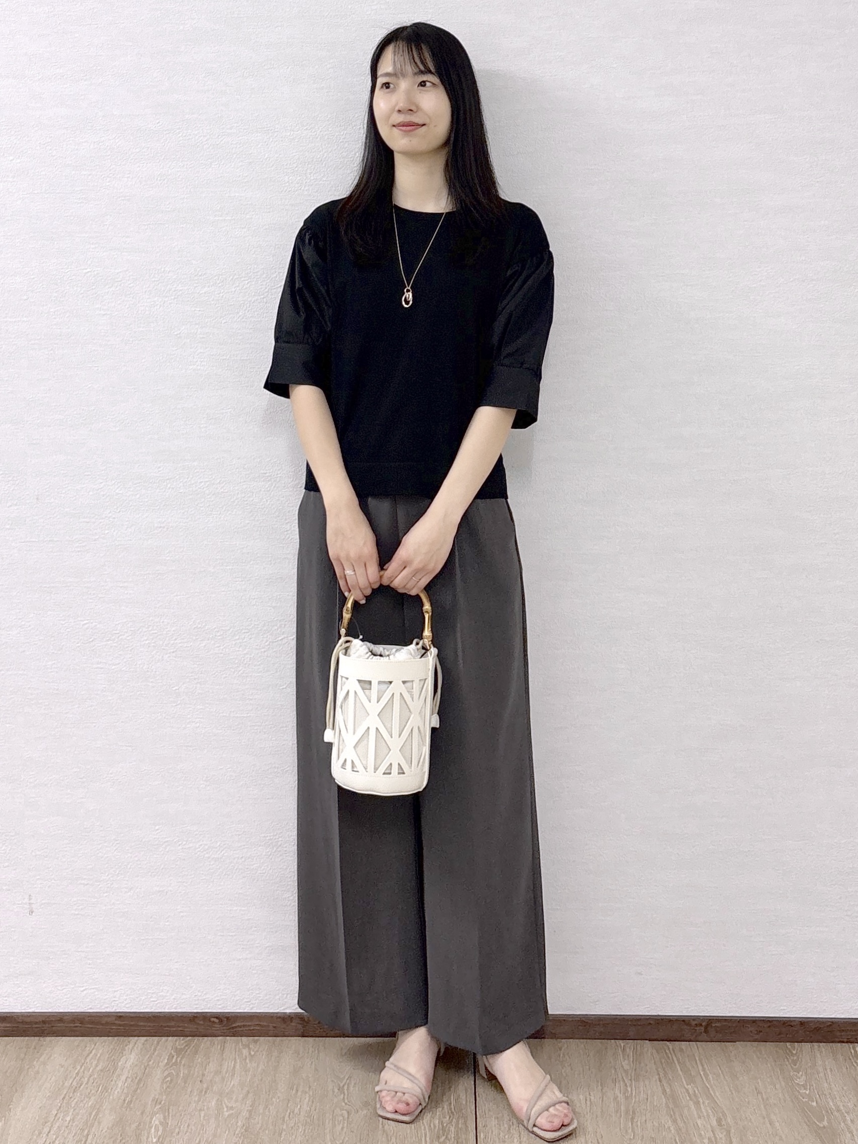 sachikoさんの「OPAQUE.CLIP｜ボリュームスリーブドッキングニット」を使ったコーディネート