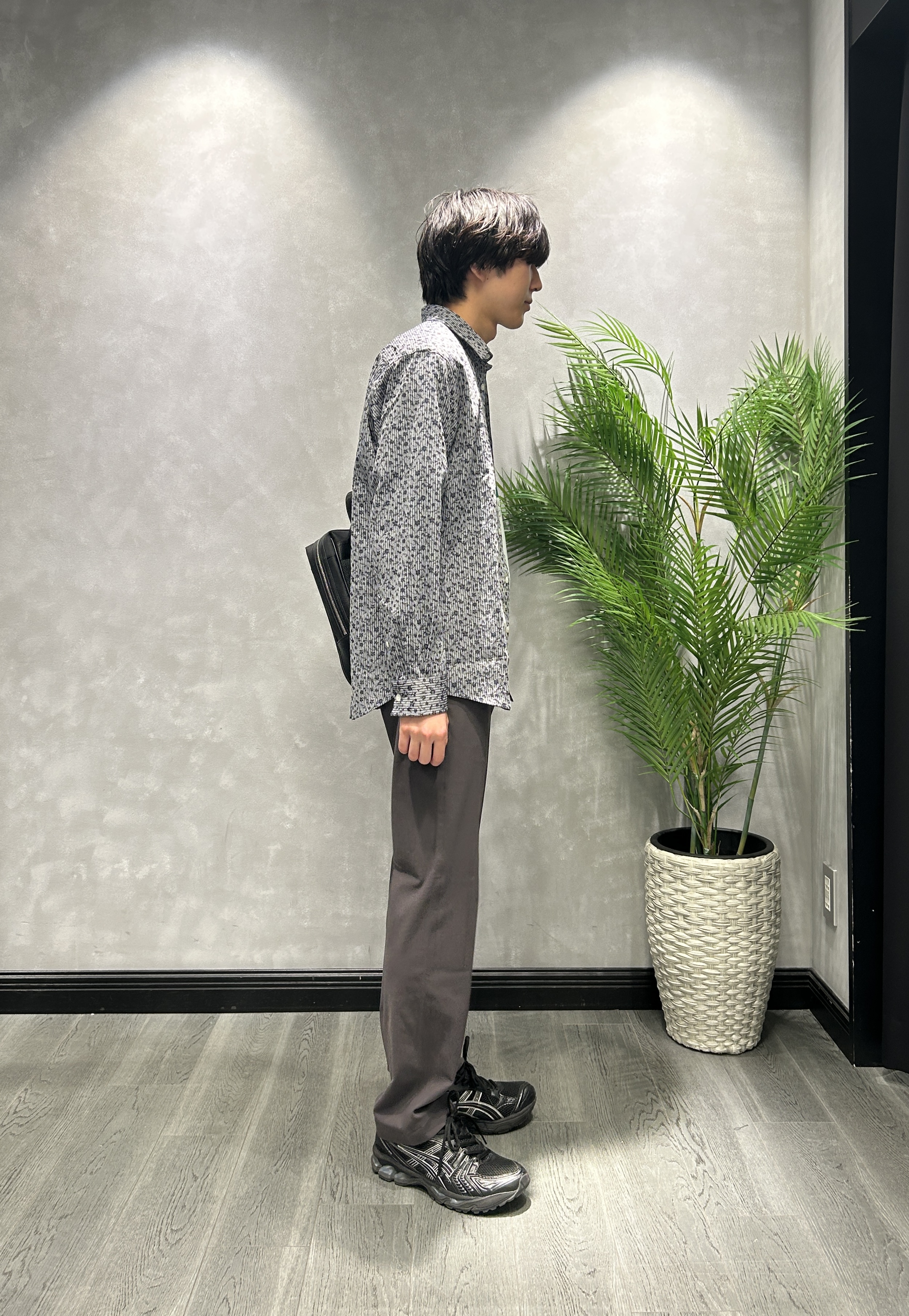 ruiさんの「TAKEO KIKUCHI｜播州 ドビーストライプ フラワーシャツ」を使ったコーディネート