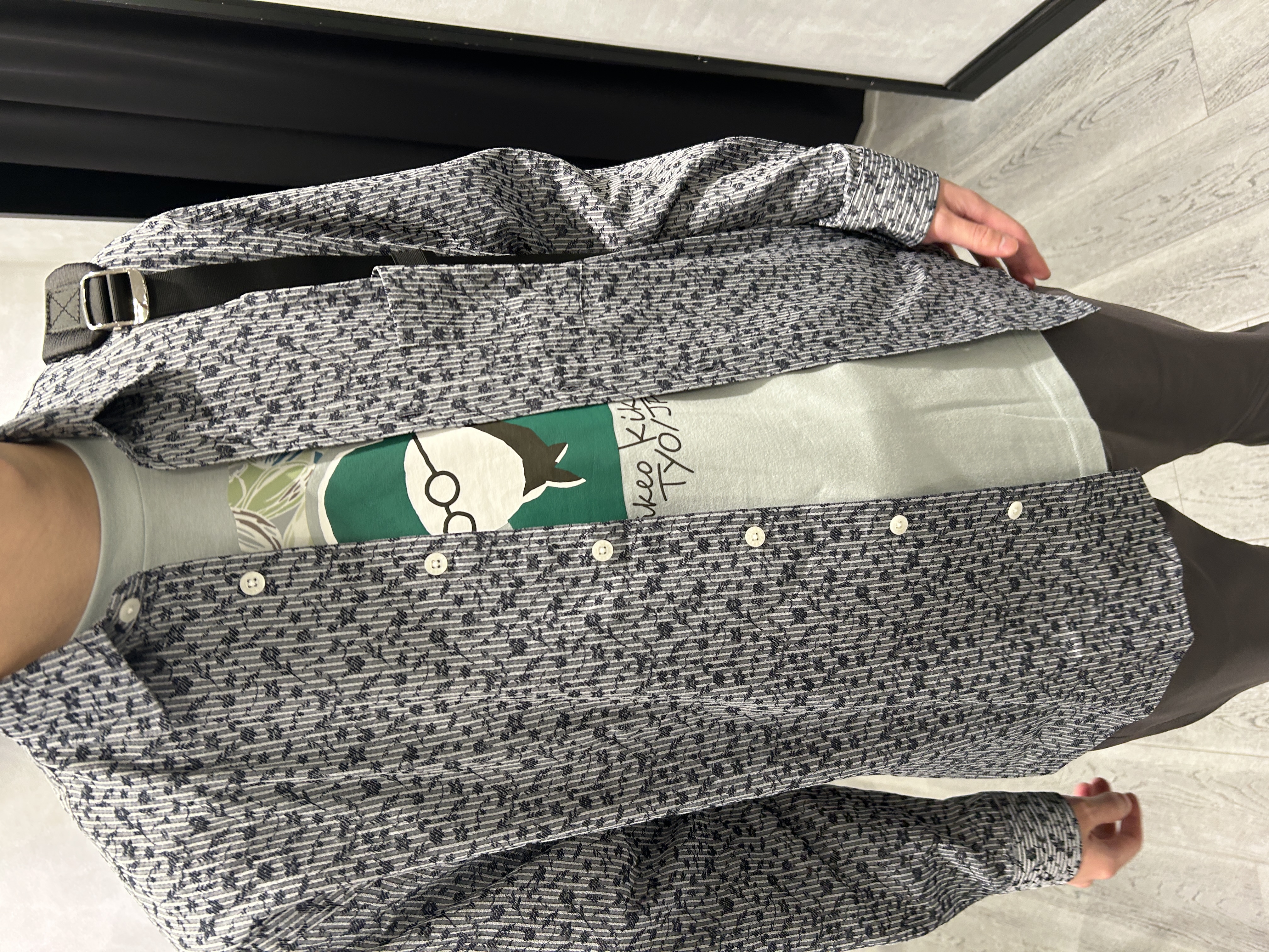 ruiさんの「TAKEO KIKUCHI｜播州 ドビーストライプ フラワーシャツ」を使ったコーディネート