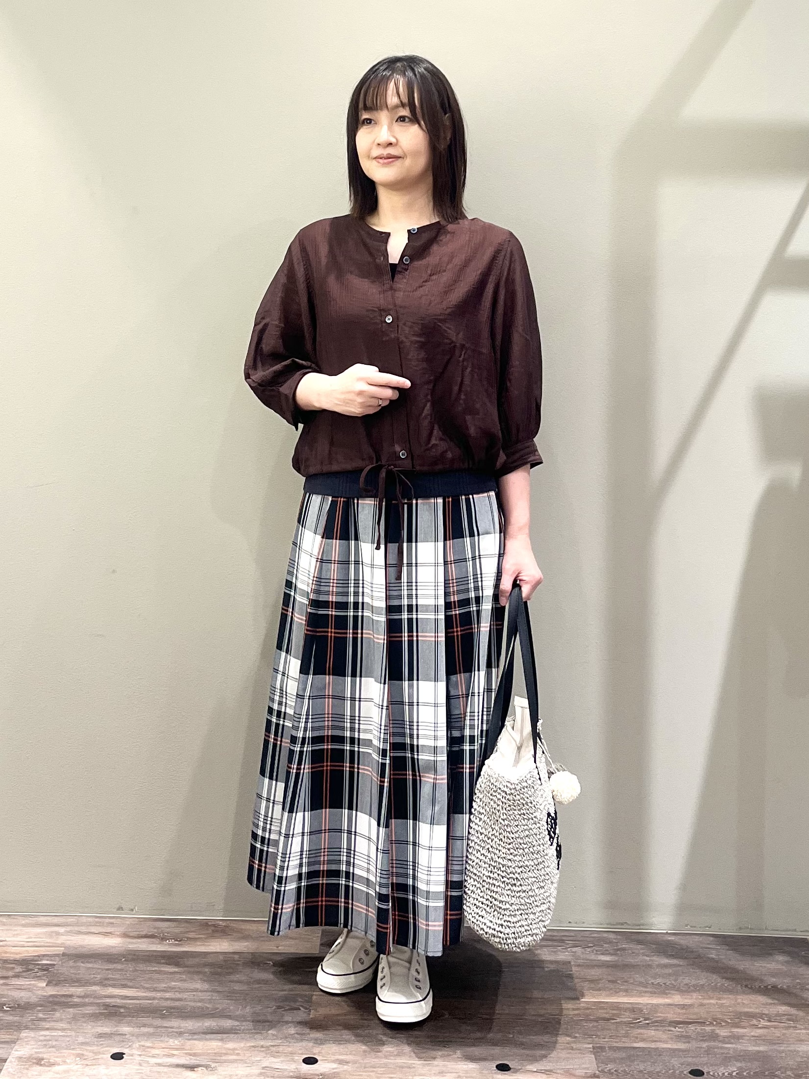 ricoさんの「Dessin｜【洗える】シアードロストブラウス」を使ったコーディネート