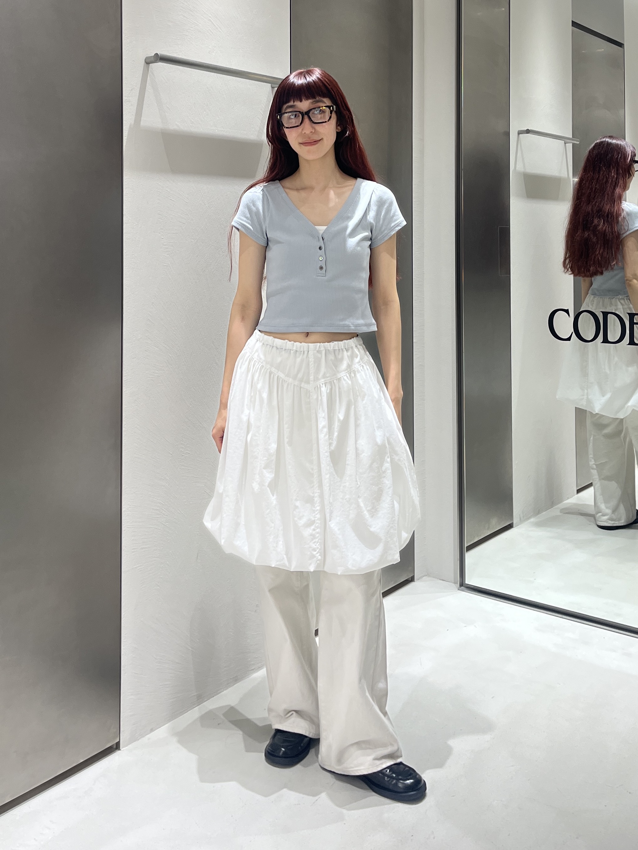 Rielさんの「CODE A｜balloon easy skirt」を使ったコーディネート
