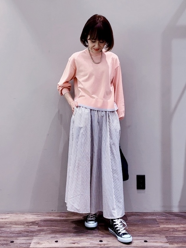 Satoさんの「Dessin｜【洗える】バイカラーデザインニット」を使ったコーディネート