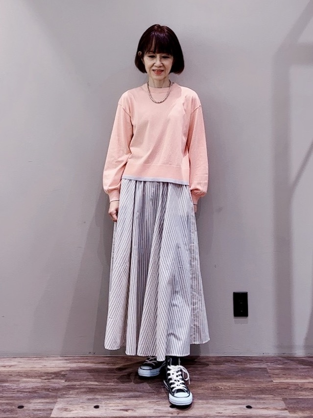 Satoさんの「Dessin｜【洗える】バイカラーデザインニット」を使ったコーディネート
