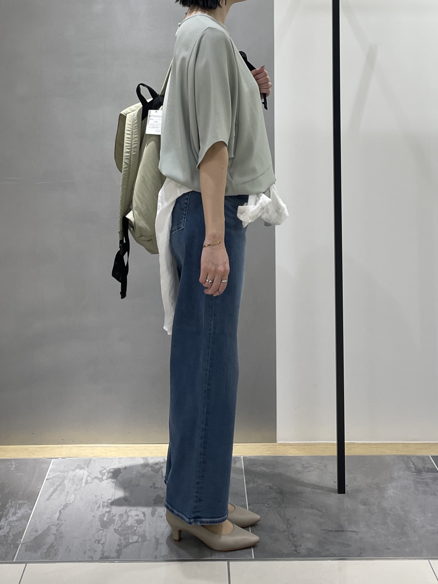 shihoさんの「INDIVI｜【洗える／2WAY／裾ドロスト付き】 ドルマンスリーブチュニックトップス」を使ったコーディネート