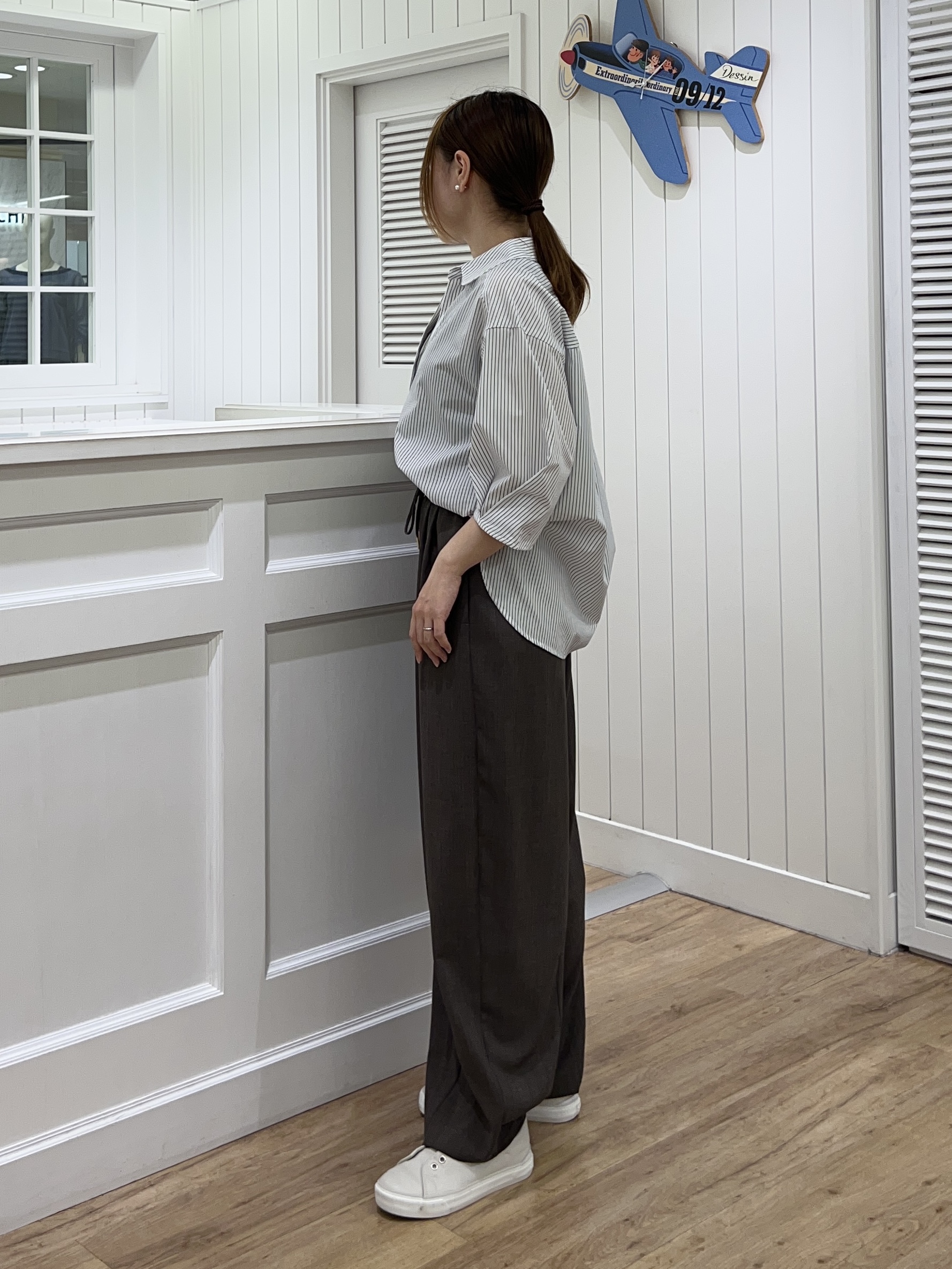 Ayakaさんの「Dessin｜【洗える】スキッパーシャツブラウス」を使ったコーディネート