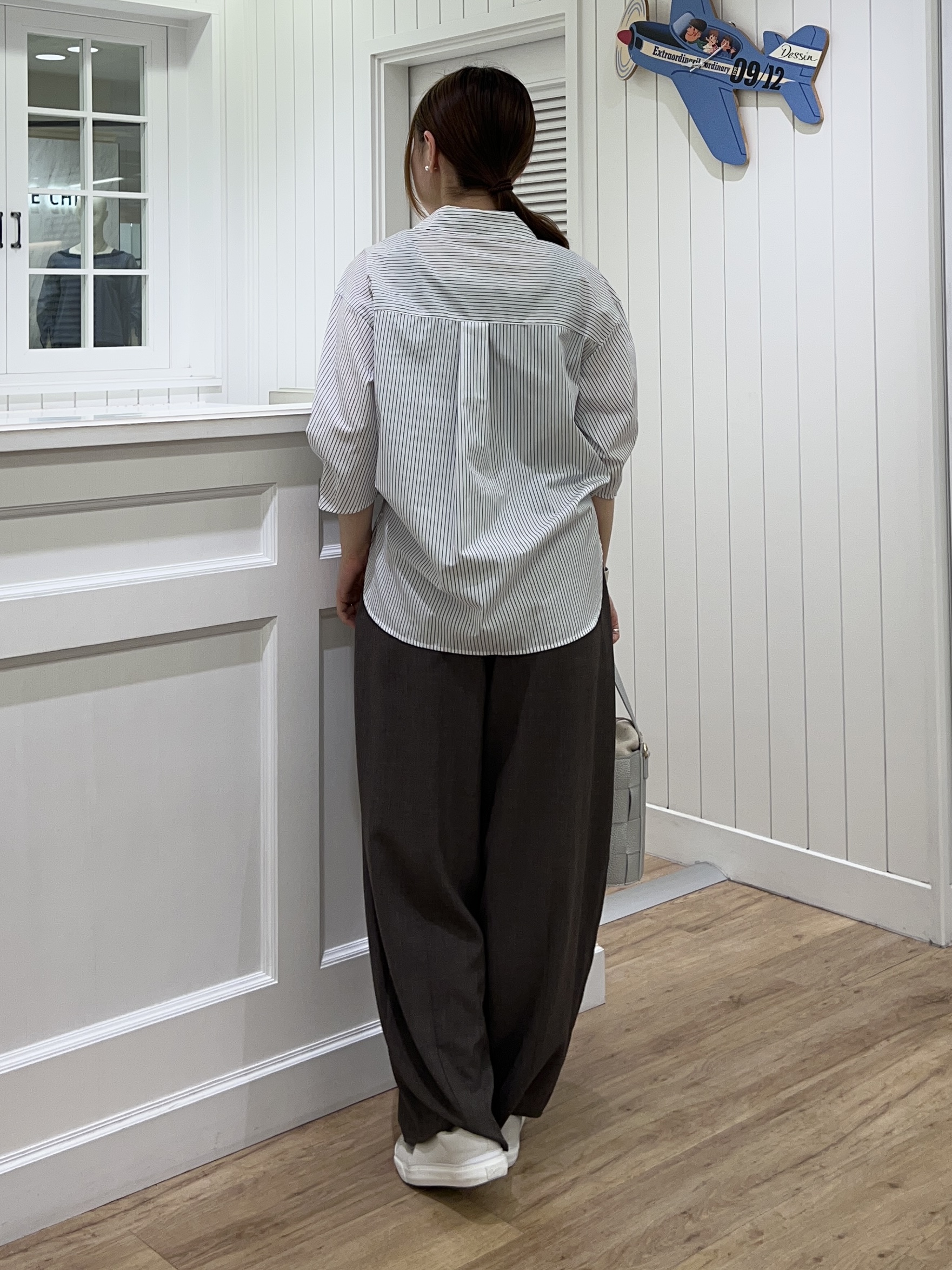 Ayakaさんの「Dessin｜【洗える】スキッパーシャツブラウス」を使ったコーディネート