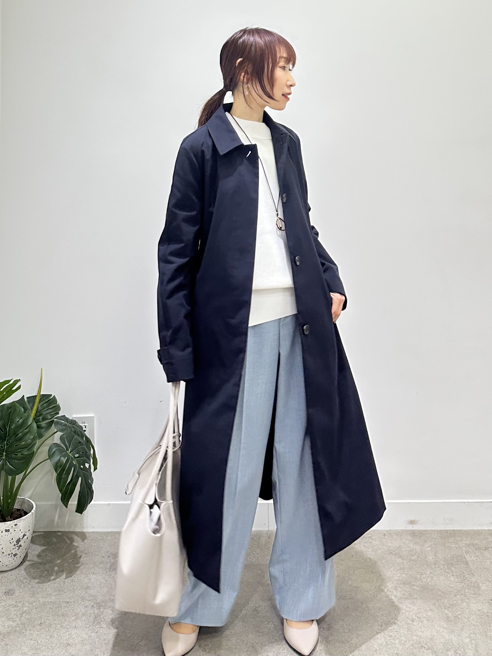 Miwaさんの「UNTITLED｜◆【はっ水/洗える】タスランステンカラーコート」を使ったコーディネート