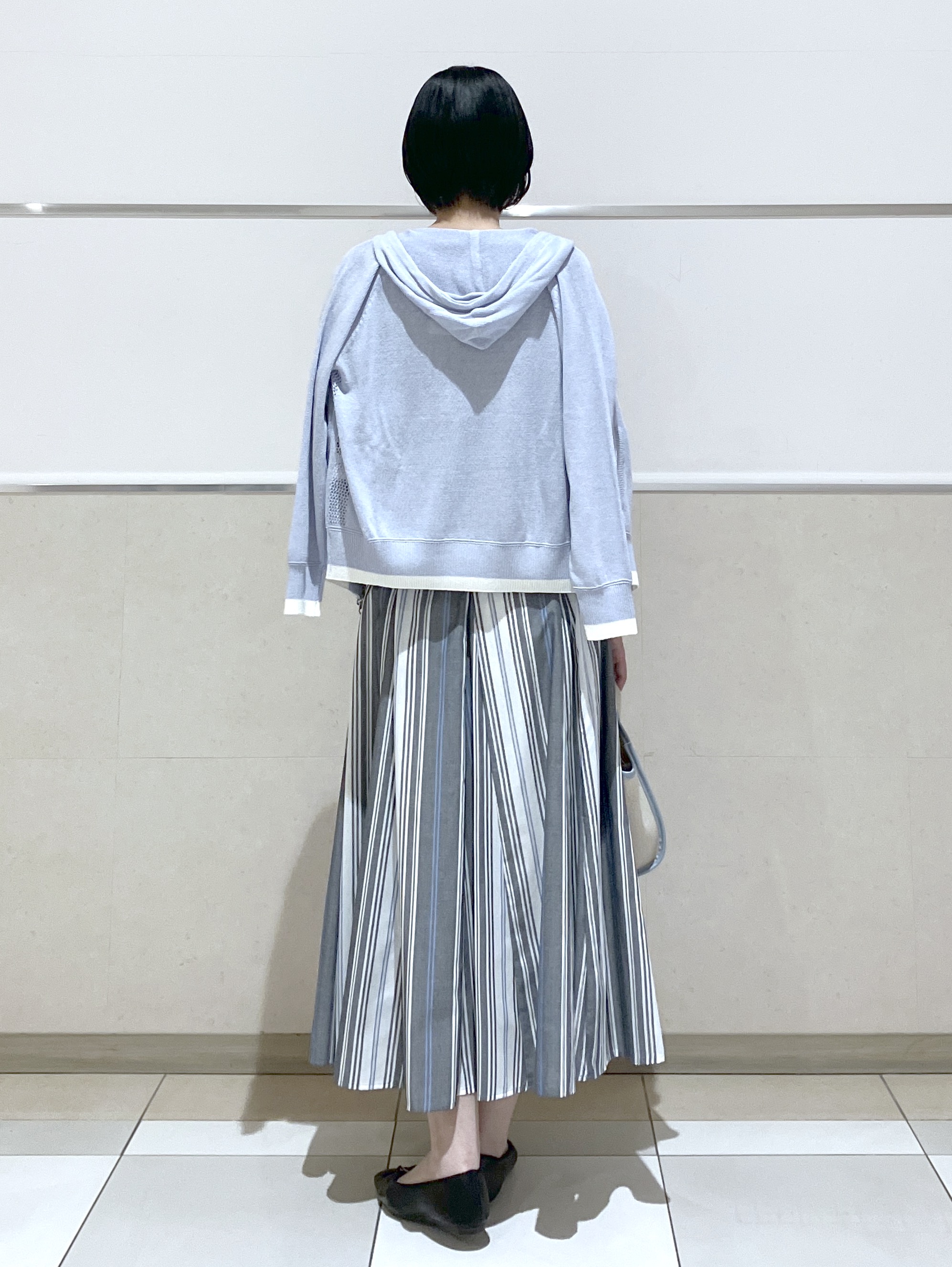 eriko さんの「Dessin｜【洗える】後ろボタンニットプルオーバー七分袖」を使ったコーディネート