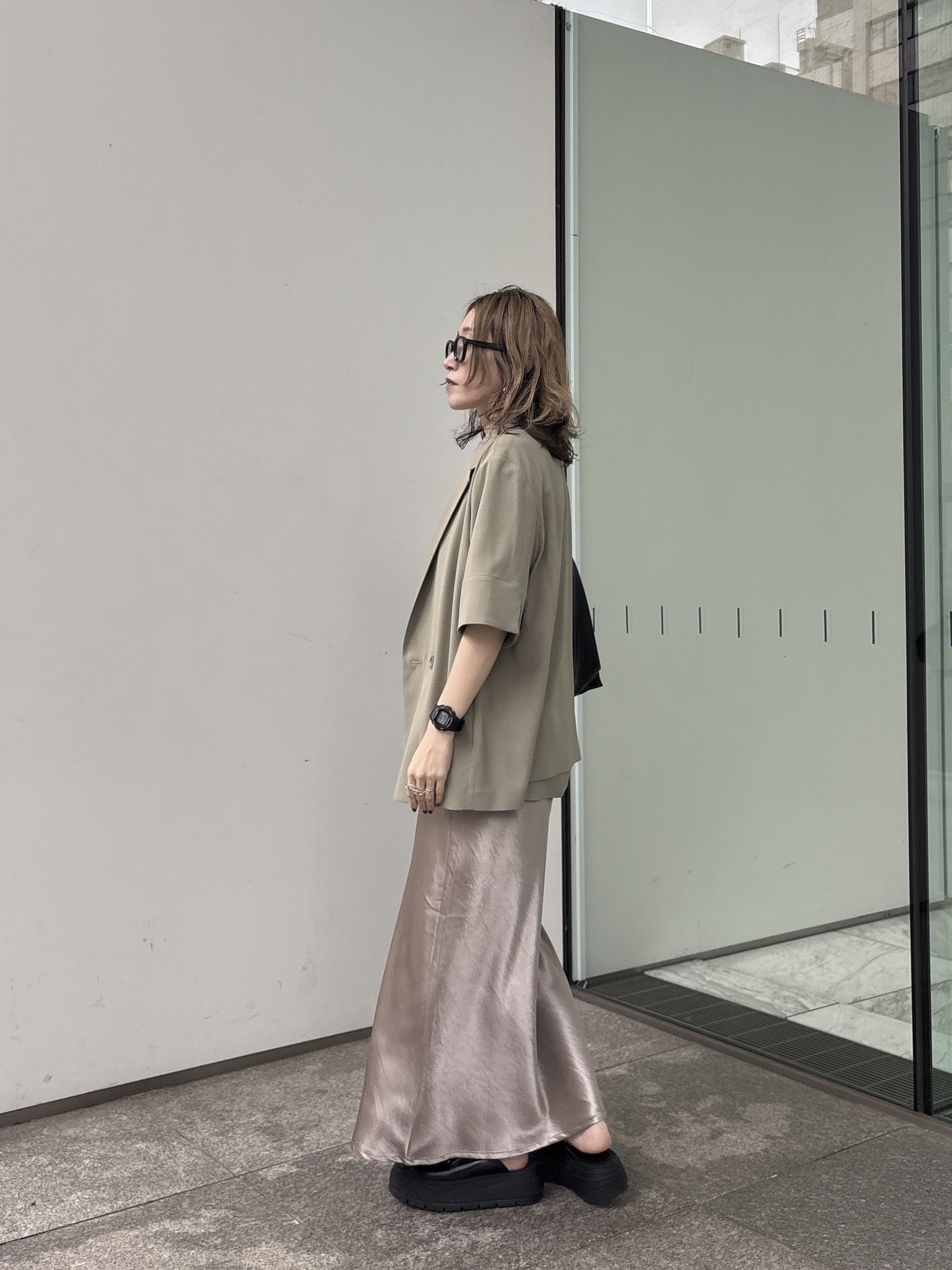 kotakiさんの「INDIVI｜Comfy SET UP｜ハーフスリーブジャケット【セットアップ対応／通勤／接触冷感／UVカット】」を使ったコーディネート