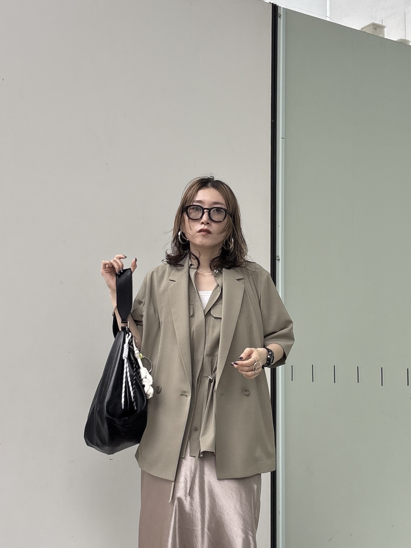 kotakiさんの「INDIVI｜Comfy SET UP｜ハーフスリーブジャケット【セットアップ対応／通勤／接触冷感／UVカット】」を使ったコーディネート
