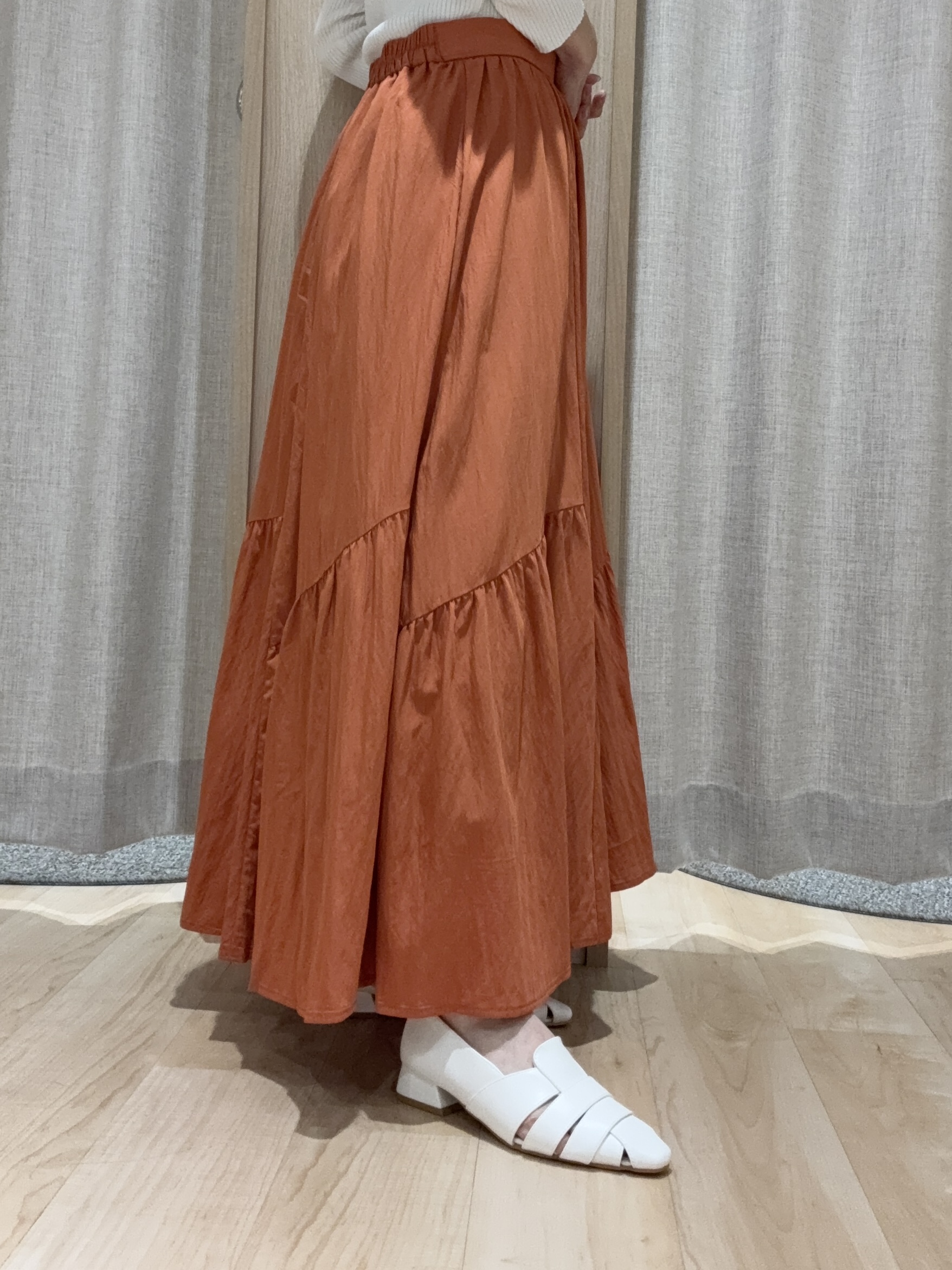まきさんの「grove｜メッシュフラットパンプス」を使ったコーディネート