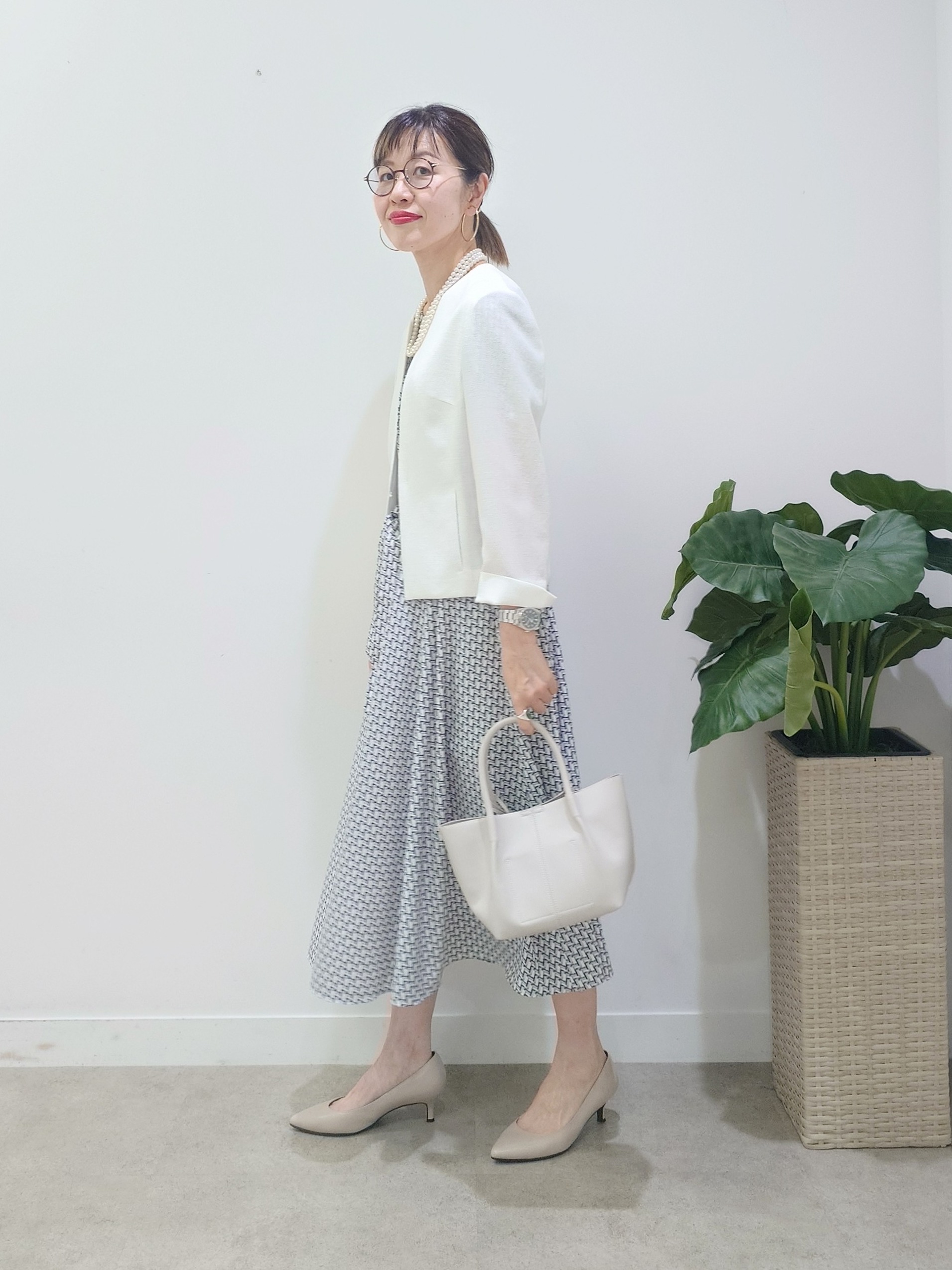 MUTSUKOさんの「UNTITLED｜【清涼感/洗える】ミニマルシルエットジャケット」を使ったコーディネート