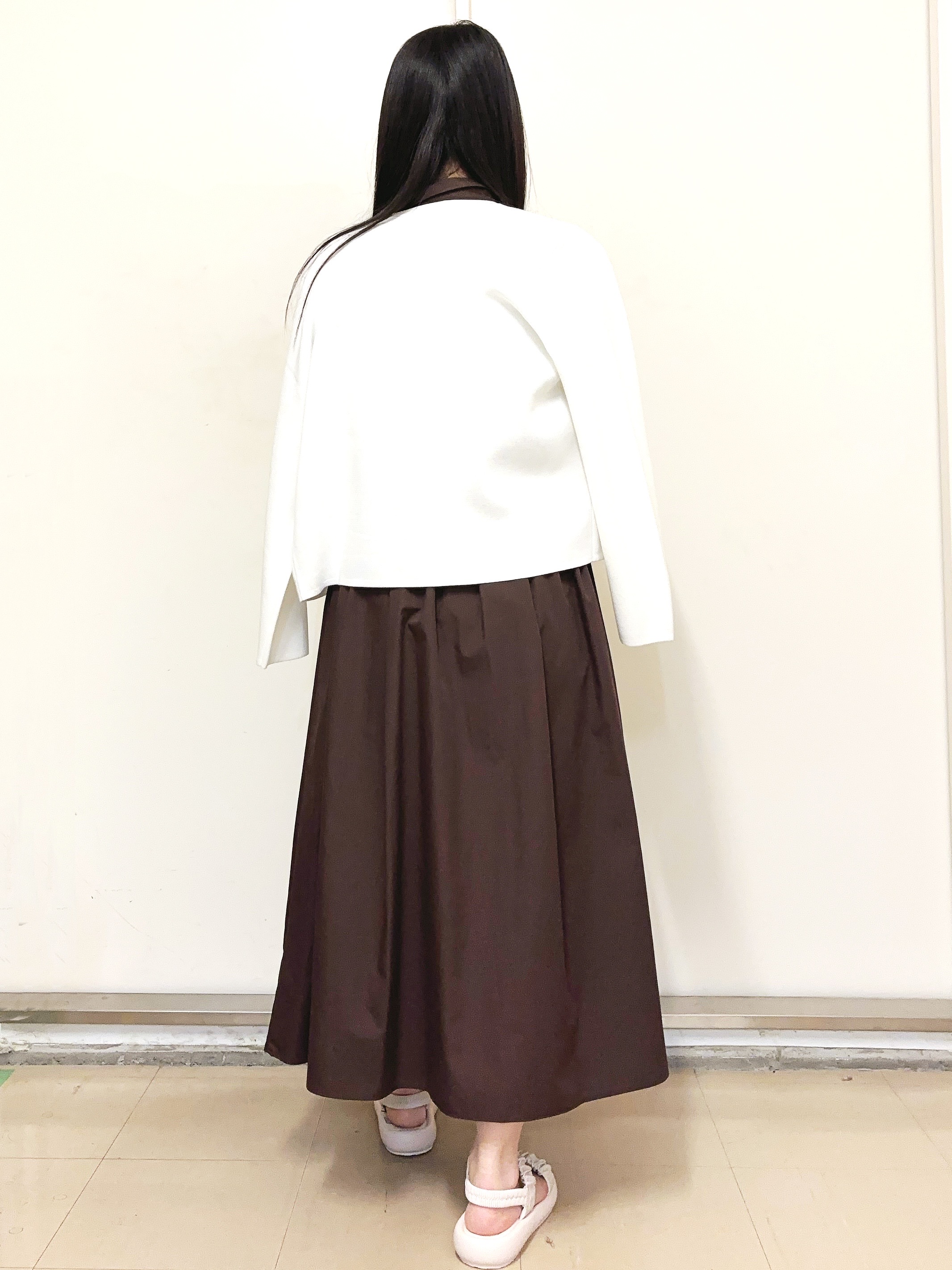 あきさんの「OPAQUE.CLIP｜スナップボタンニットカーディガン【洗濯機OK／抗ピル】」を使ったコーディネート
