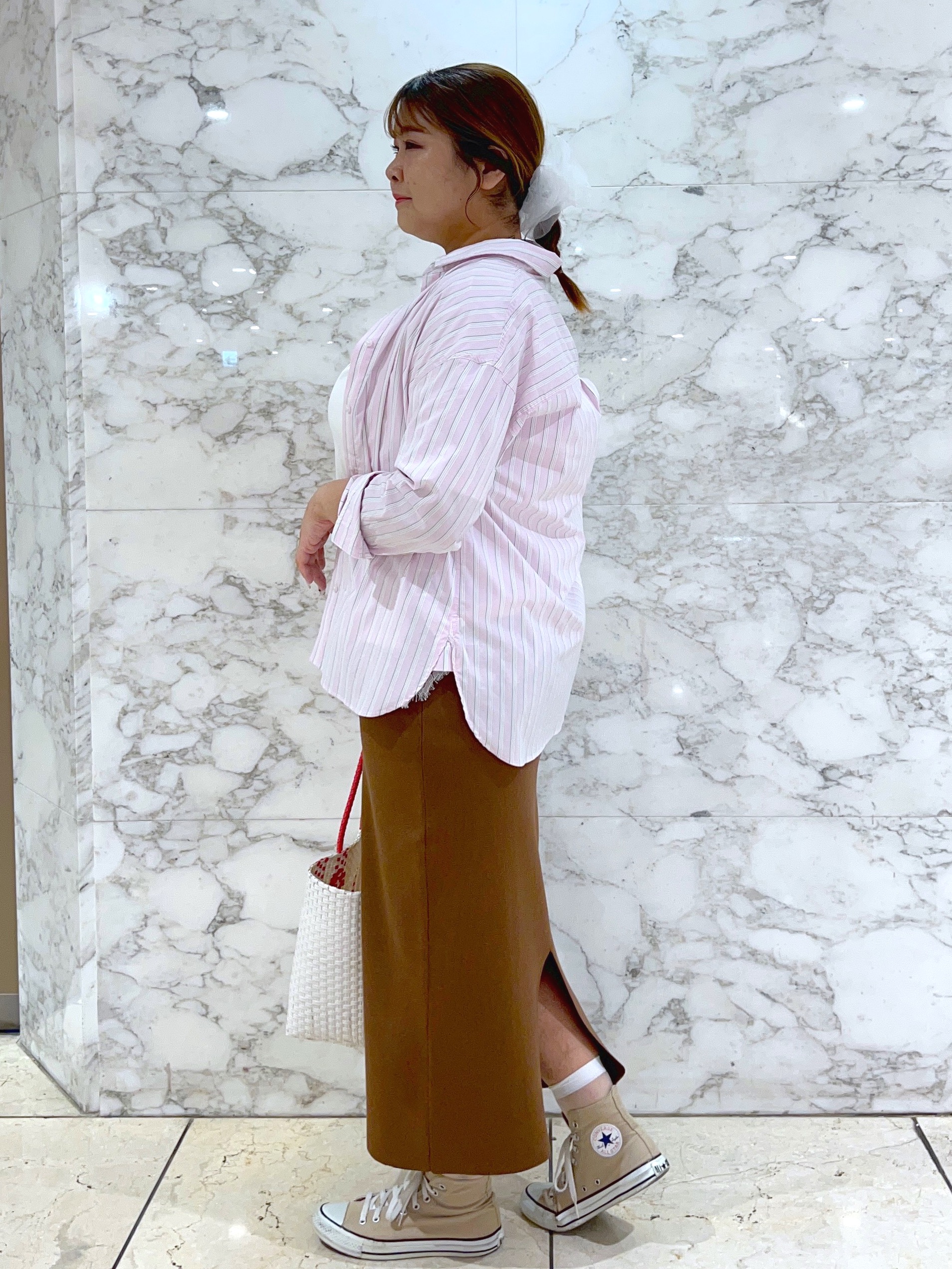 ARISAさんの「grove｜羽織としても大活躍！驚きの伸びを備えたコットンナイロンストレッチシャツ」を使ったコーディネート