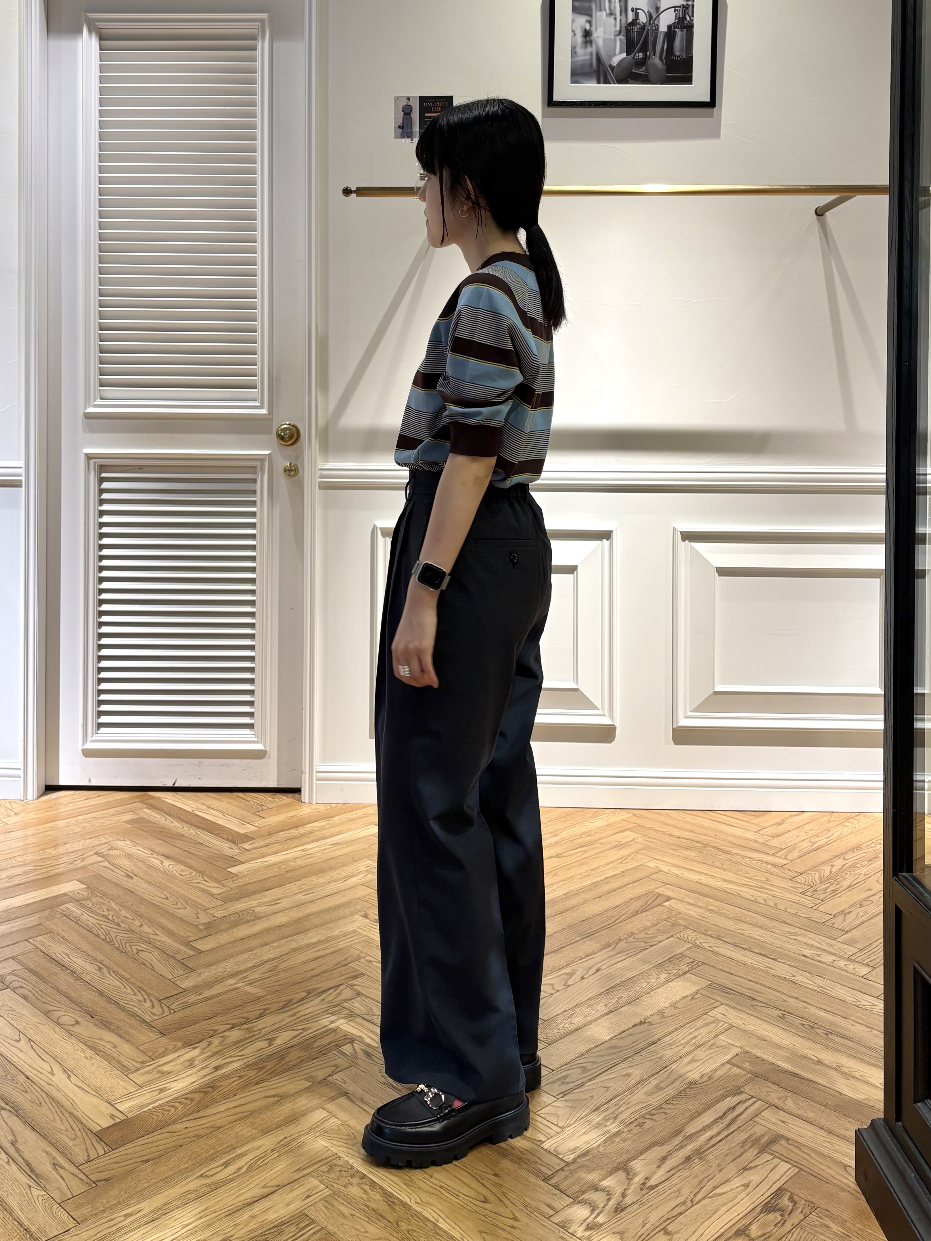 cocoさんの「DRESSTERIOR｜【吸水速乾/セットアップ可】リネンブレンドオックス ワイドパンツ」を使ったコーディネート