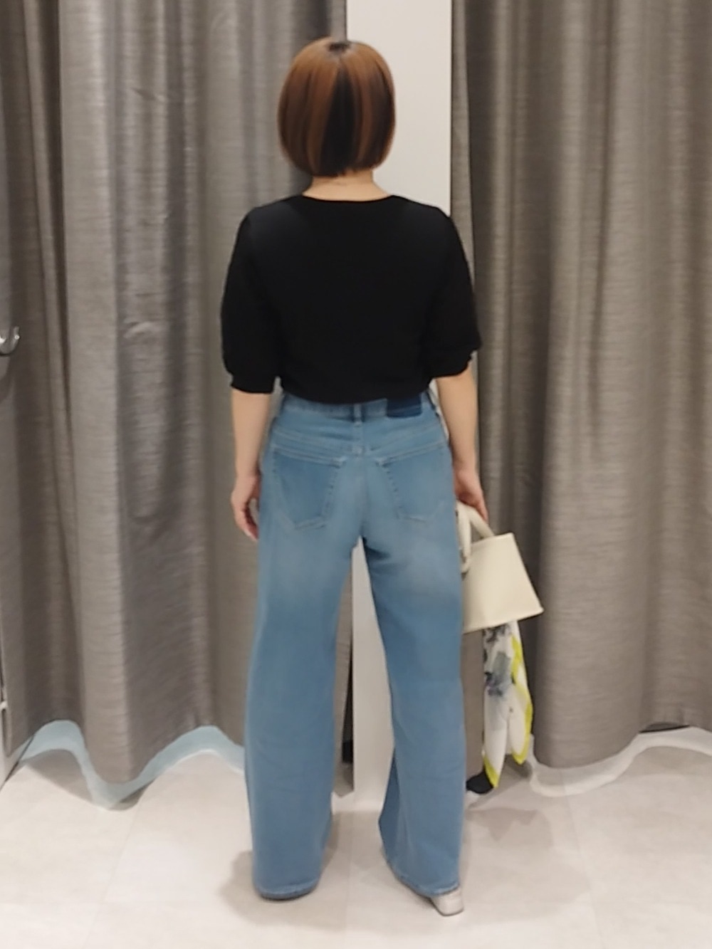 s u g iさんの「UNTITLED｜【洗える】エレガンススリーブニット」を使ったコーディネート