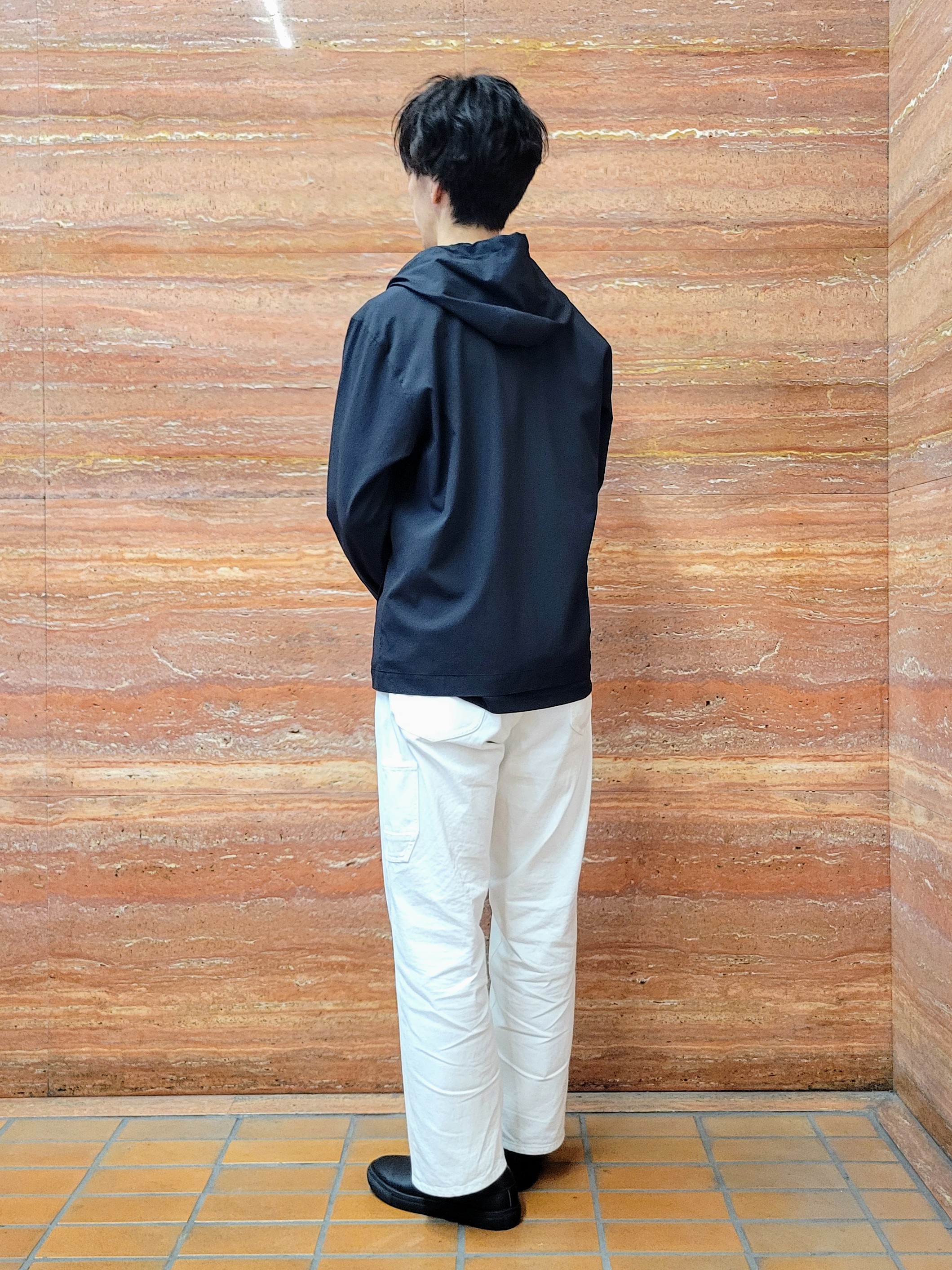 piroyaさんの「TAKEO KIKUCHI｜【撥水・洗える・シワになりにくい】 リランチェ（R） フードブルゾン」を使ったコーディネート