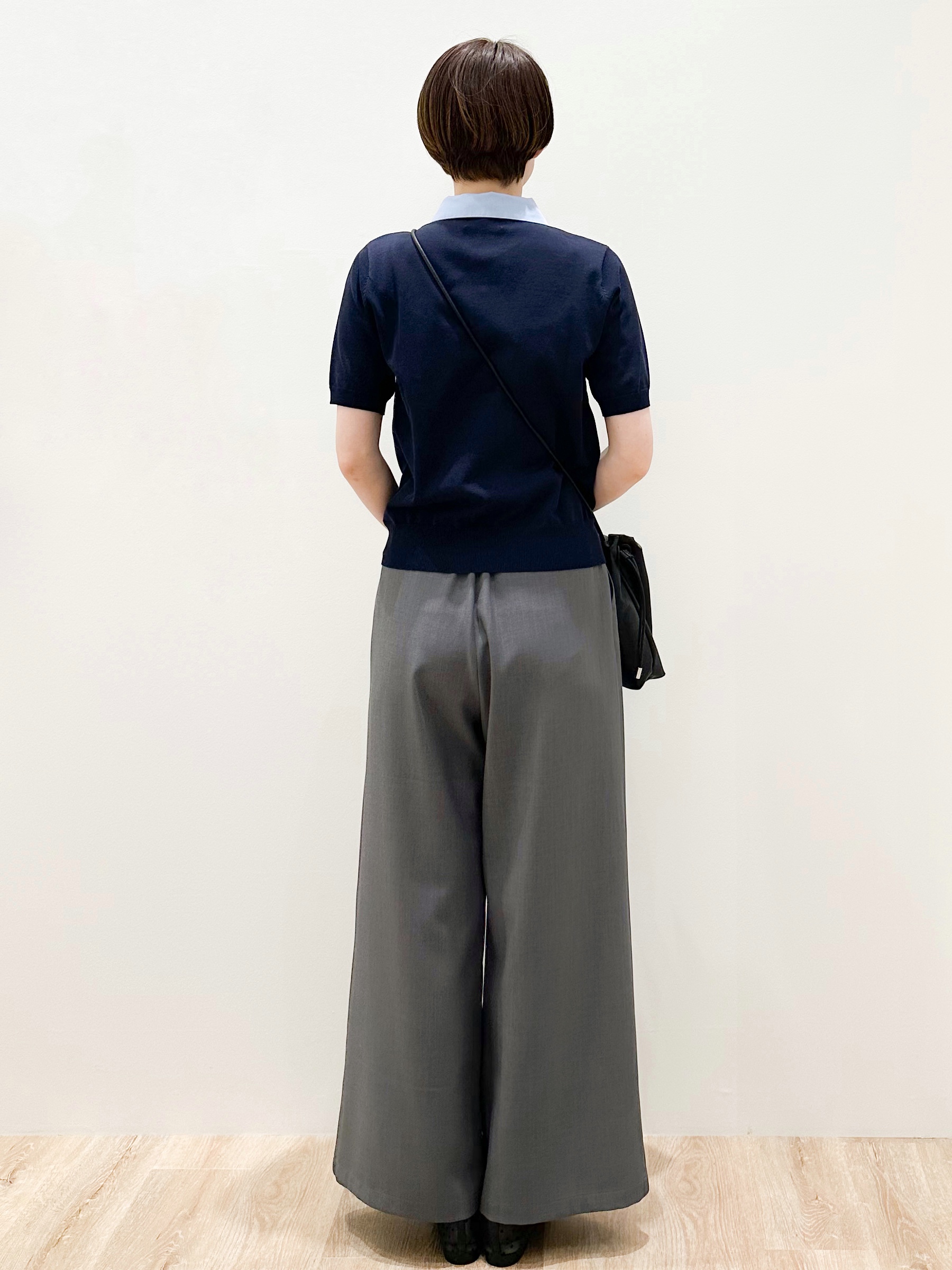yurieさんの「OPAQUE.CLIP｜2WAY衿付きニット【洗濯機OK】」を使ったコーディネート