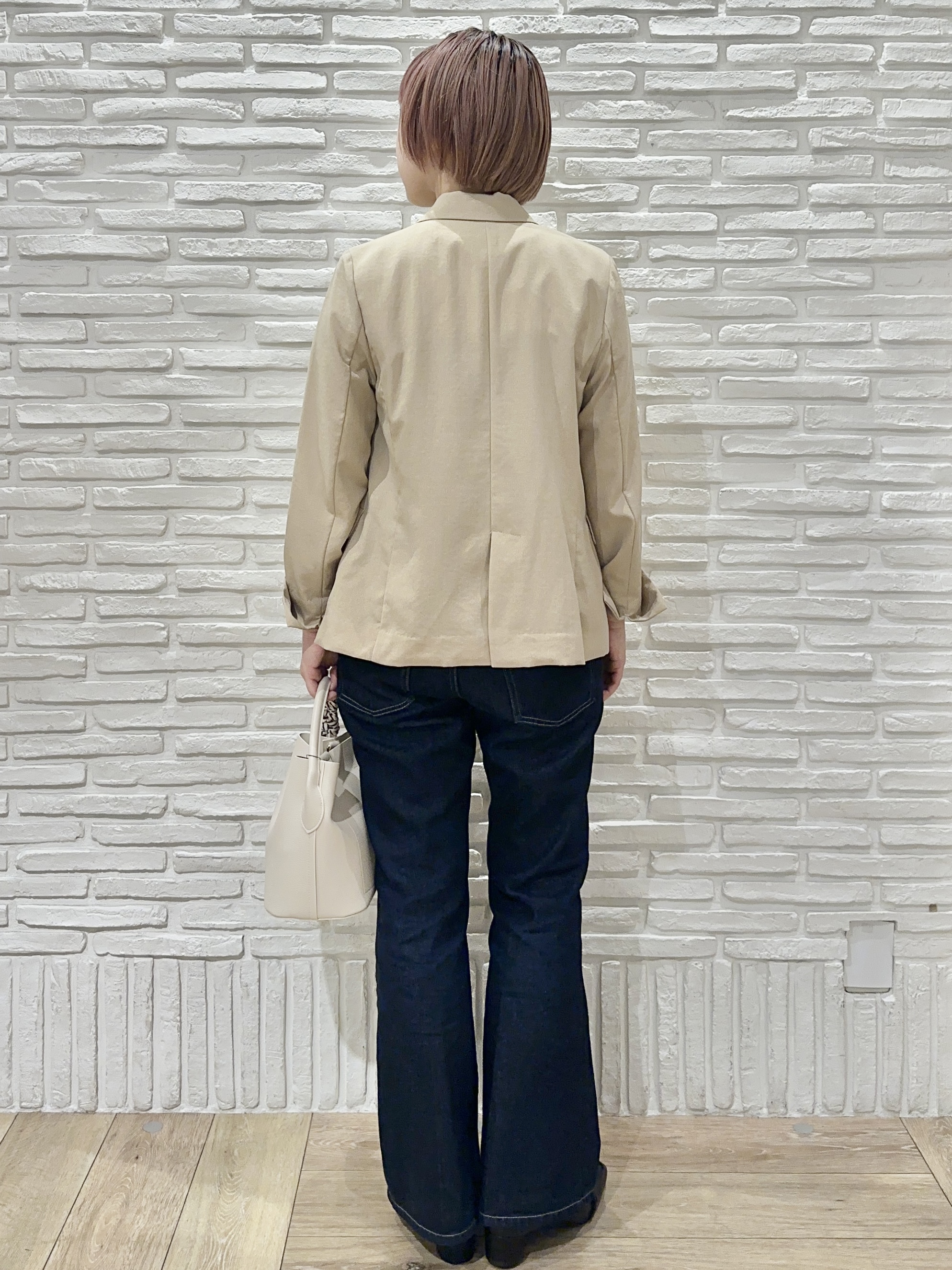 Hana...eさんの「index｜《再入荷》ダブルブレストテーラードジャケット【接触冷感／吸水速乾／イージーアイロン／防シワ／洗濯機O」を使ったコーディネート
