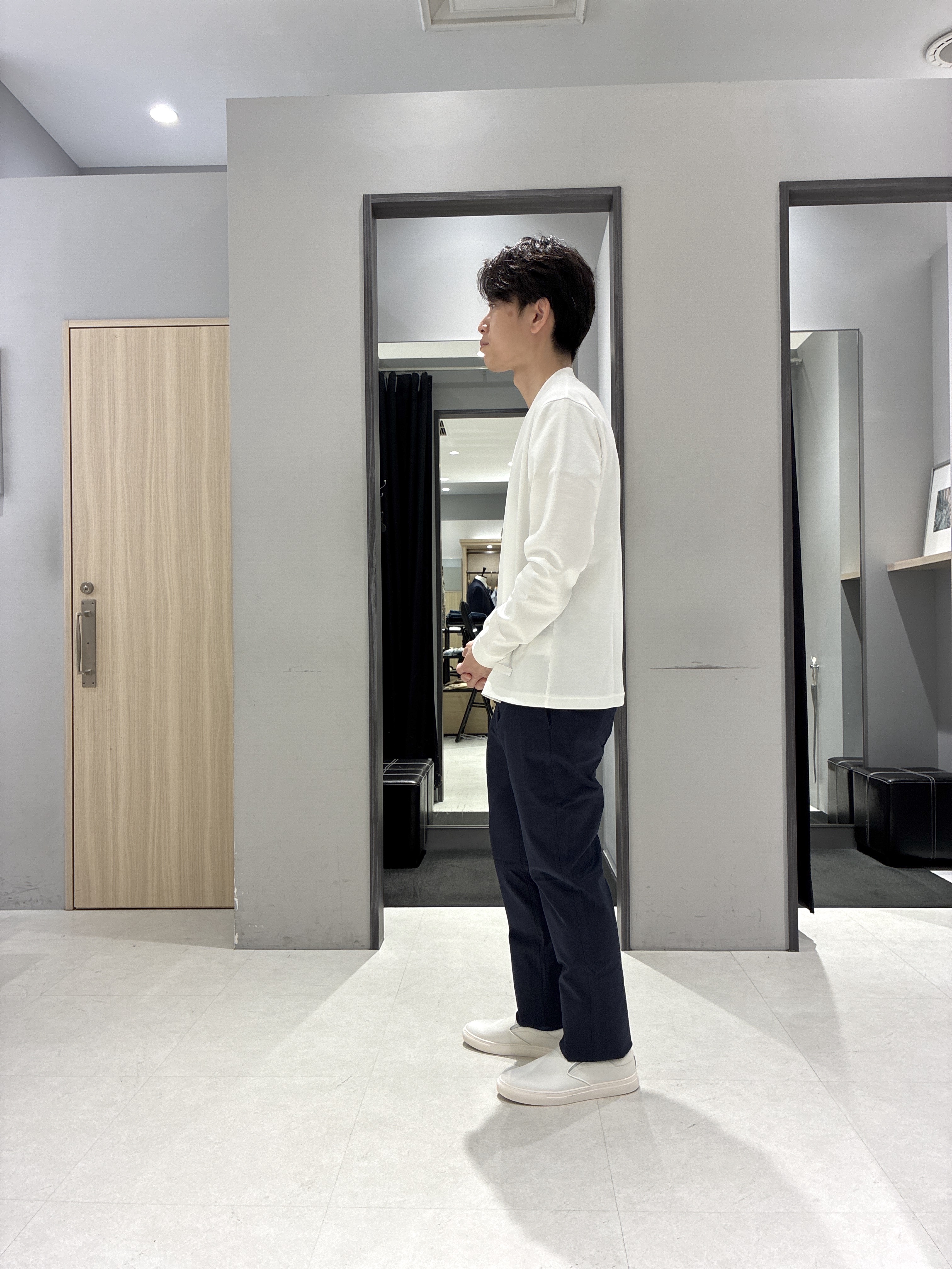 わいずみさんの「TAKEO KIKUCHI｜播州 ドビーストライプ フラワーシャツ」を使ったコーディネート