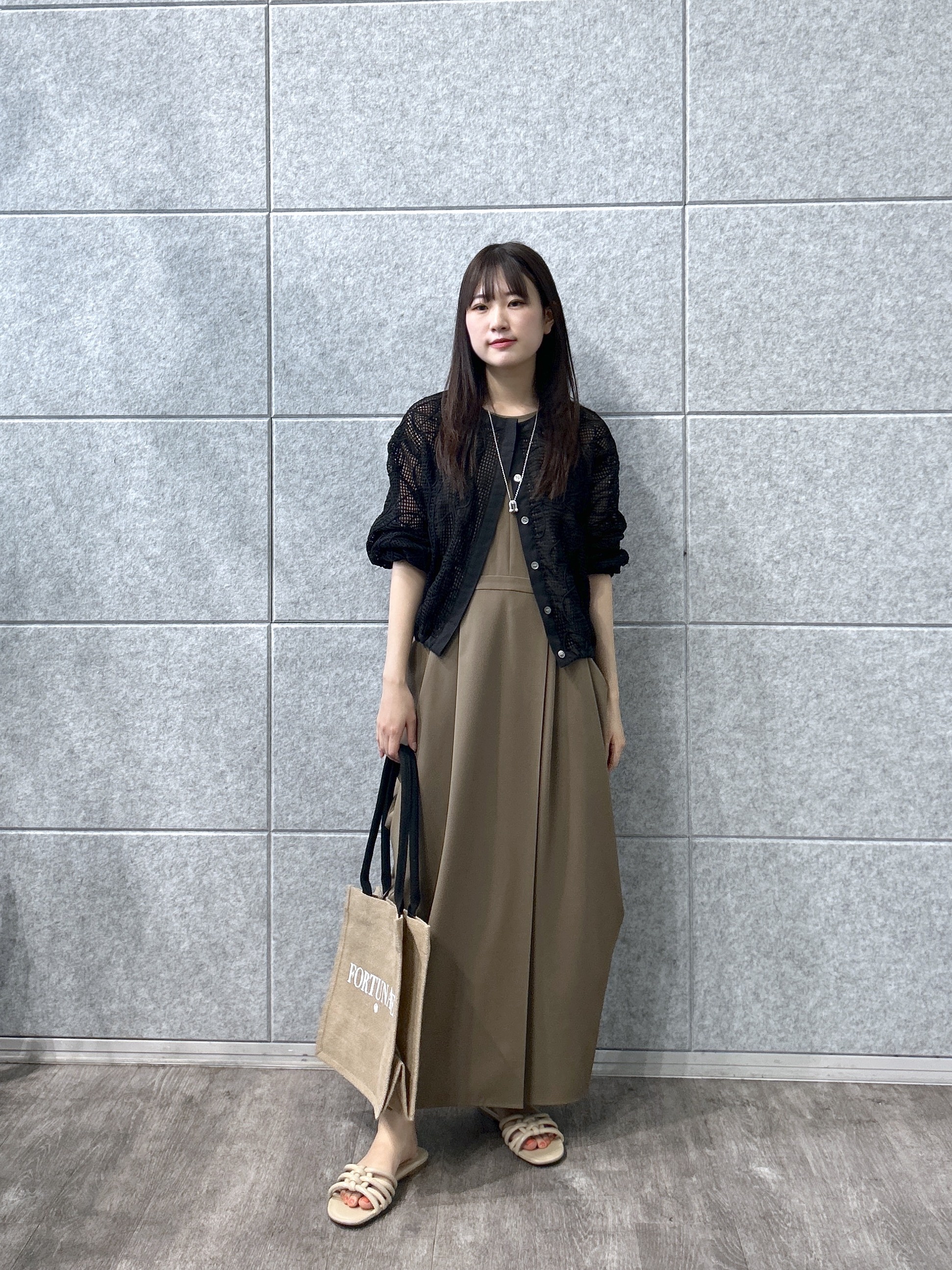 Renoさんの「INDIVI｜アートメッシュブルゾン」を使ったコーディネート