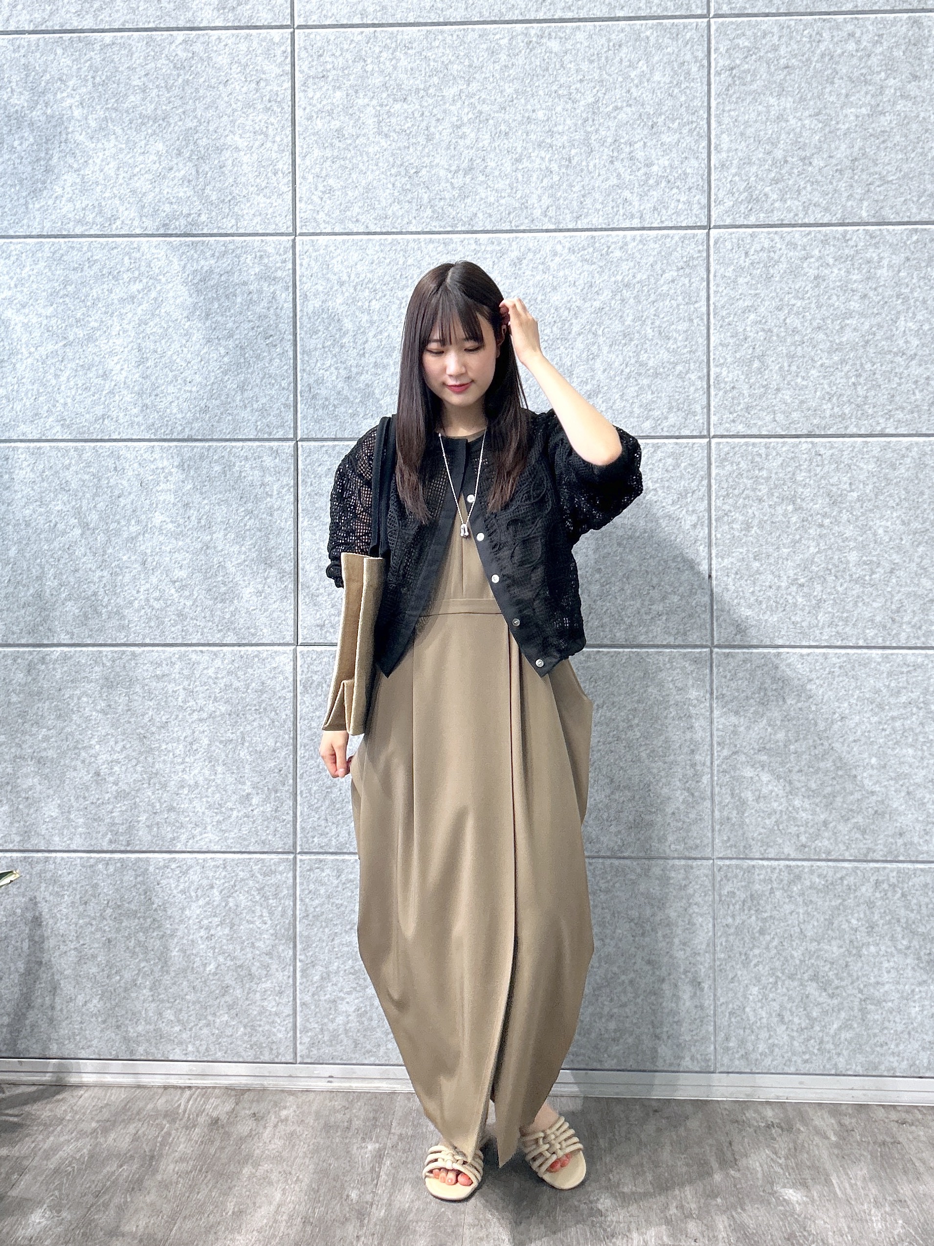Renoさんの「INDIVI｜アートメッシュブルゾン」を使ったコーディネート