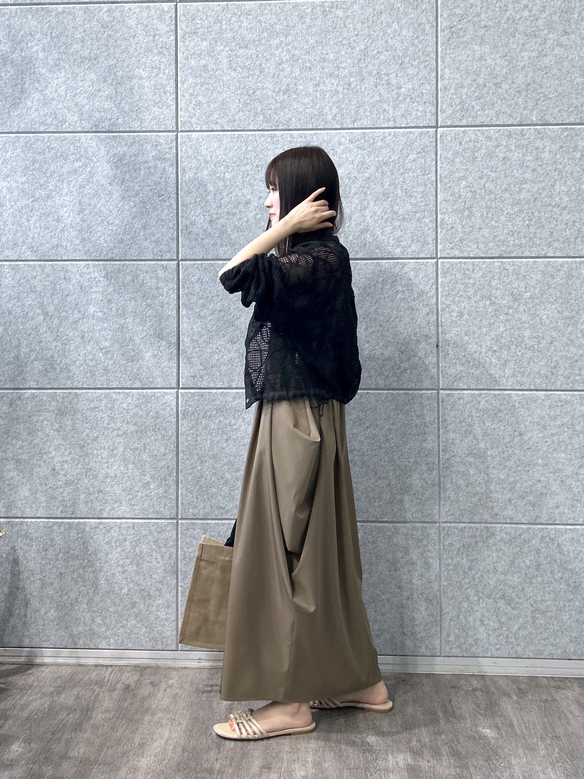 Renoさんの「INDIVI｜アートメッシュブルゾン」を使ったコーディネート