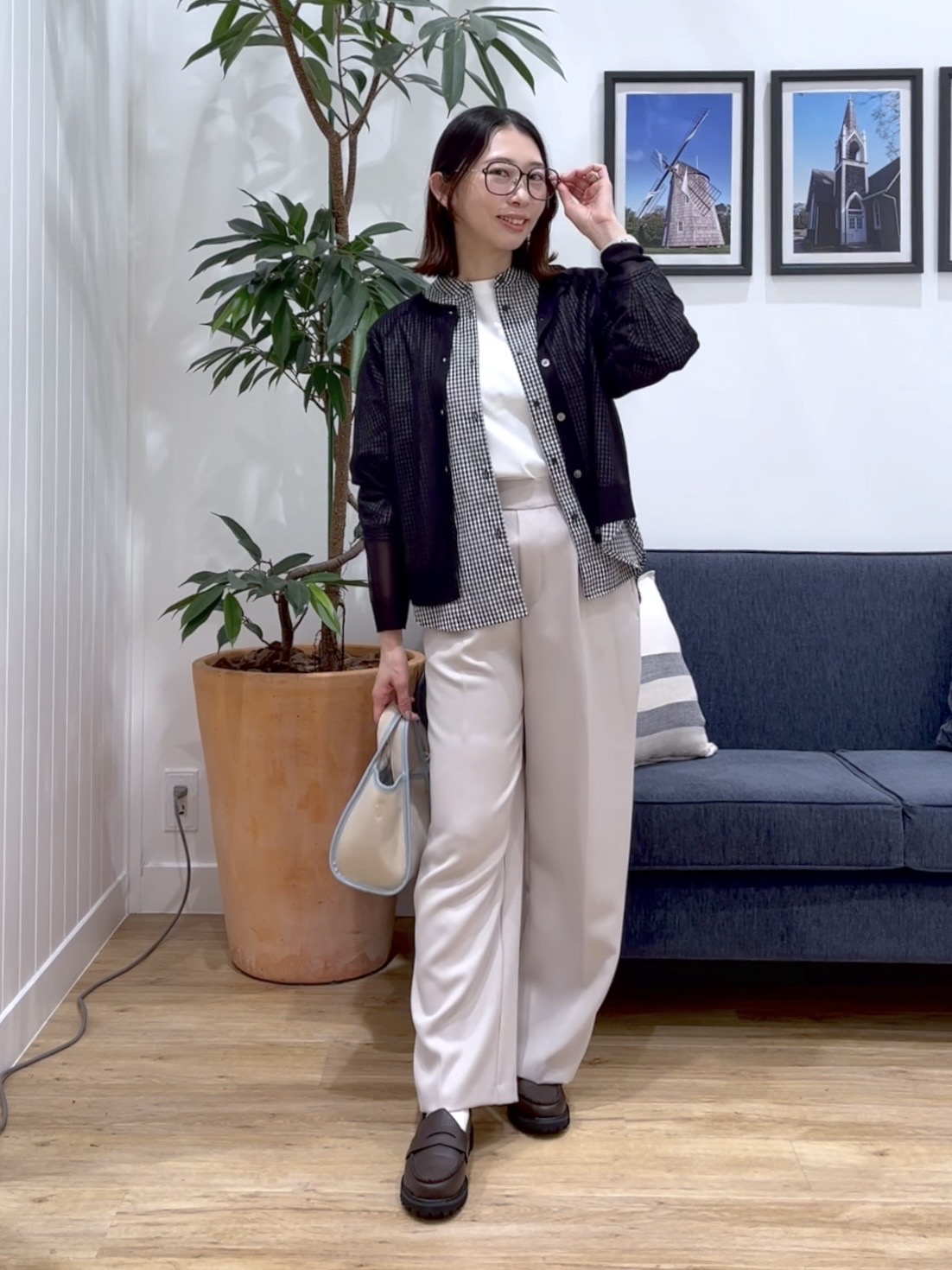 canaさんの「Dessin｜お守りカーディガン -ウォッシャブル-」を使ったコーディネート