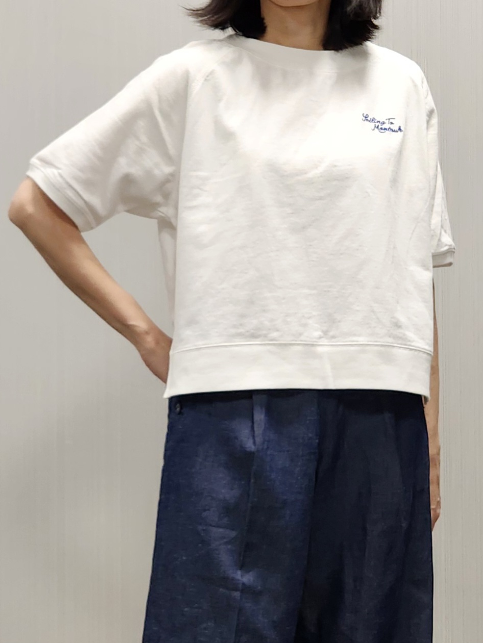 naraさんの「Dessin｜【洗える】ミニ裏毛刺繍ロゴプルオーバー」を使ったコーディネート