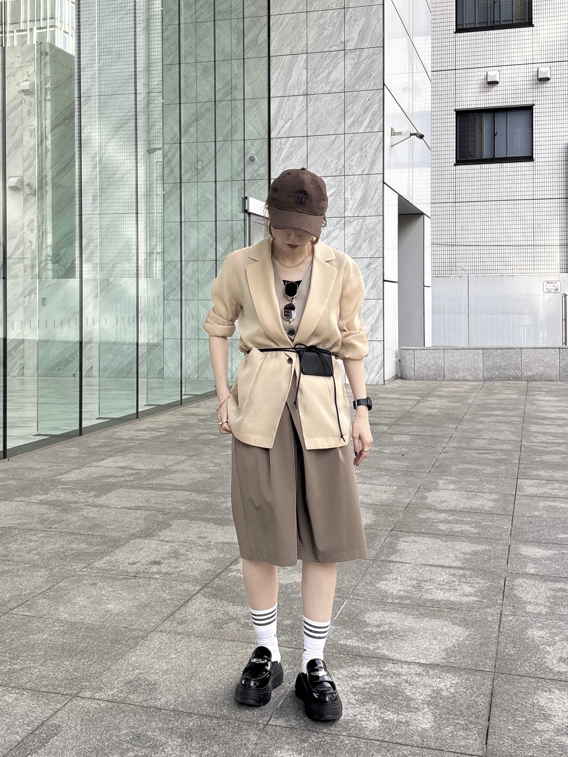 kotakiさんの「INDIVI｜【接触冷感/通気性】シアーシャツジャケット」を使ったコーディネート