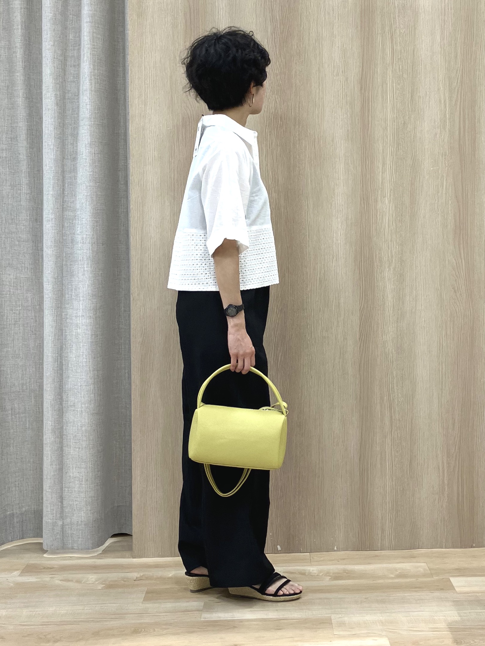 Keiさんの「grove｜【SETUP可】レースドッキングシャツ」を使ったコーディネート