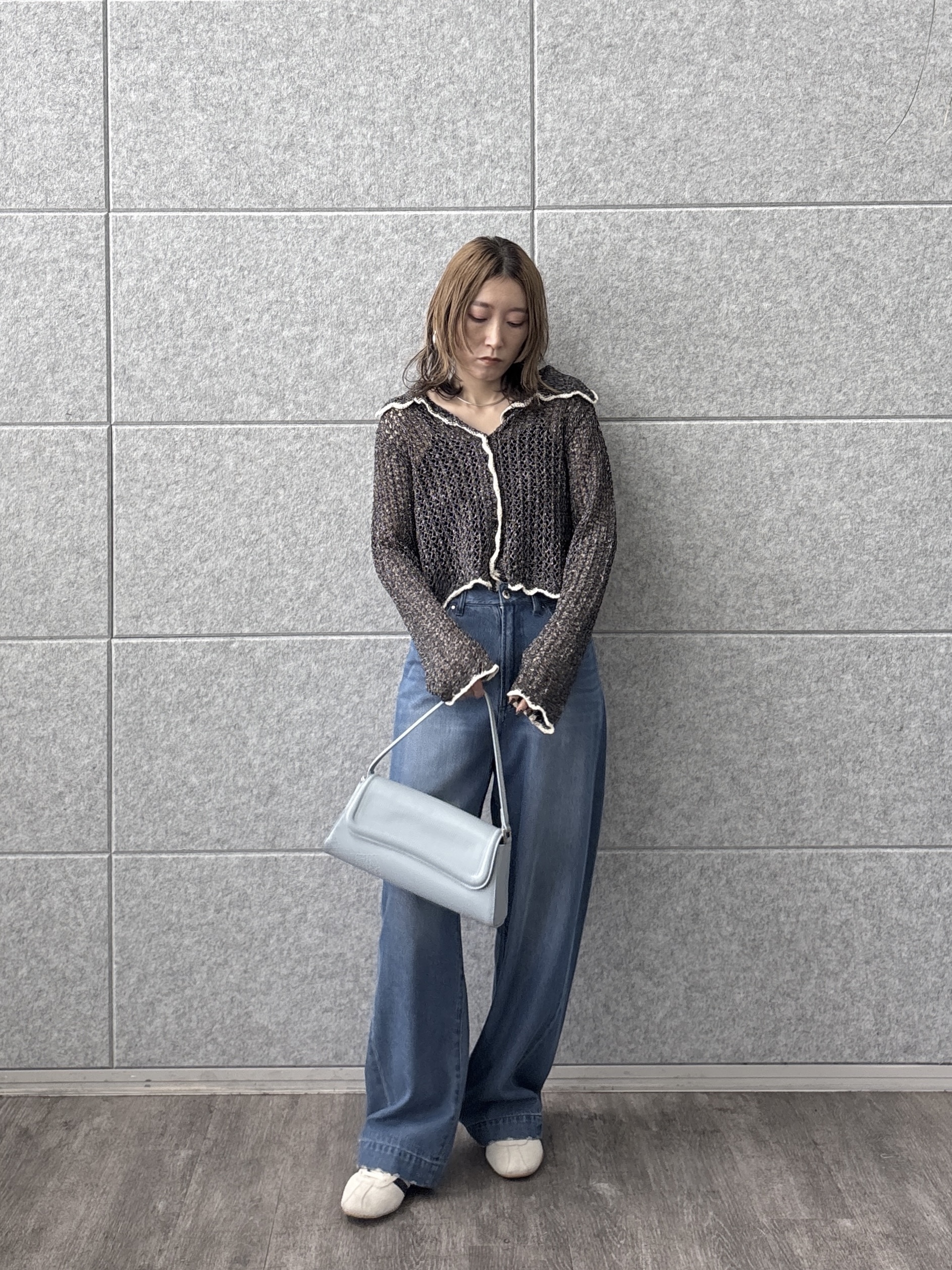 kotakiさんの「INDIVI｜【一部店舗限定】ネップメッシュカーディガン」を使ったコーディネート