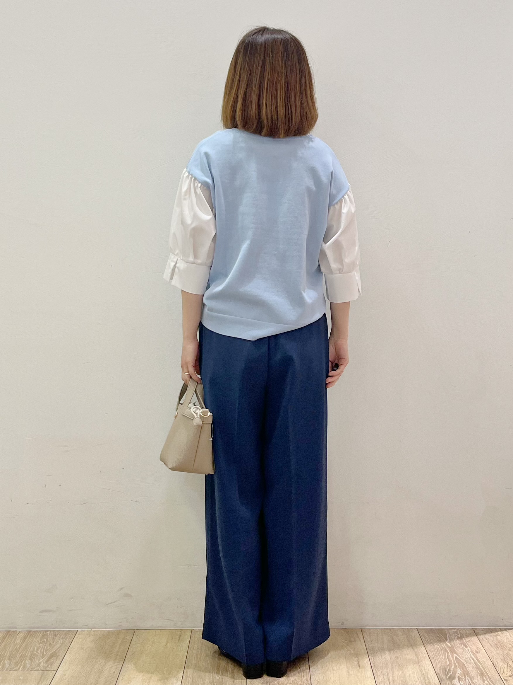 kcさんの「OPAQUE.CLIP｜ボリュームスリーブドッキングニット」を使ったコーディネート