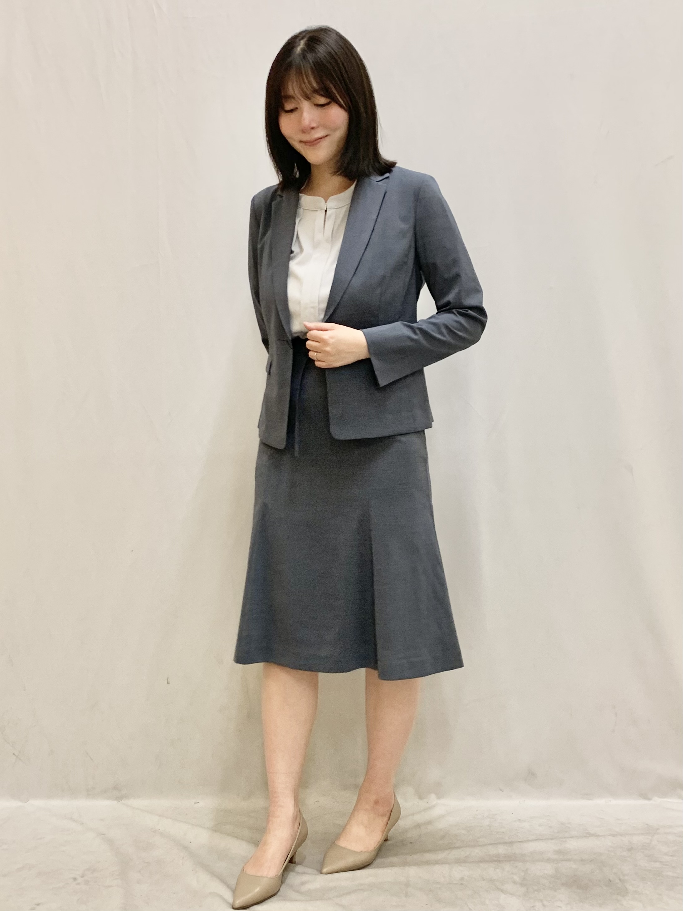 kasumiさんの「index｜【接触冷感／吸水速乾】セットアップ対応ストレッチテーラードジャケット《イージーアイロン／洗濯機OK／」を使ったコーディネート