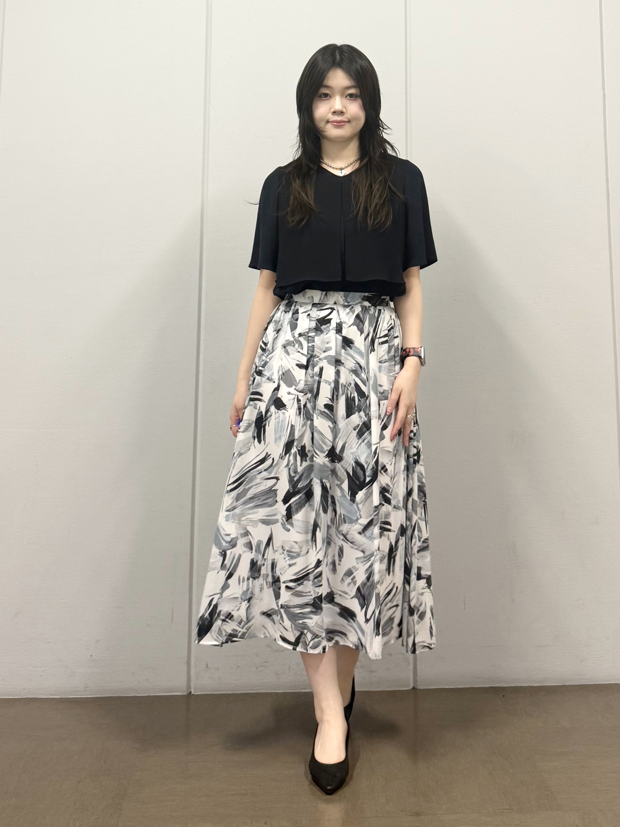 mizukiさんの「INDIVI｜【着る日傘】ハーフスリーブダブルジャケット」を使ったコーディネート