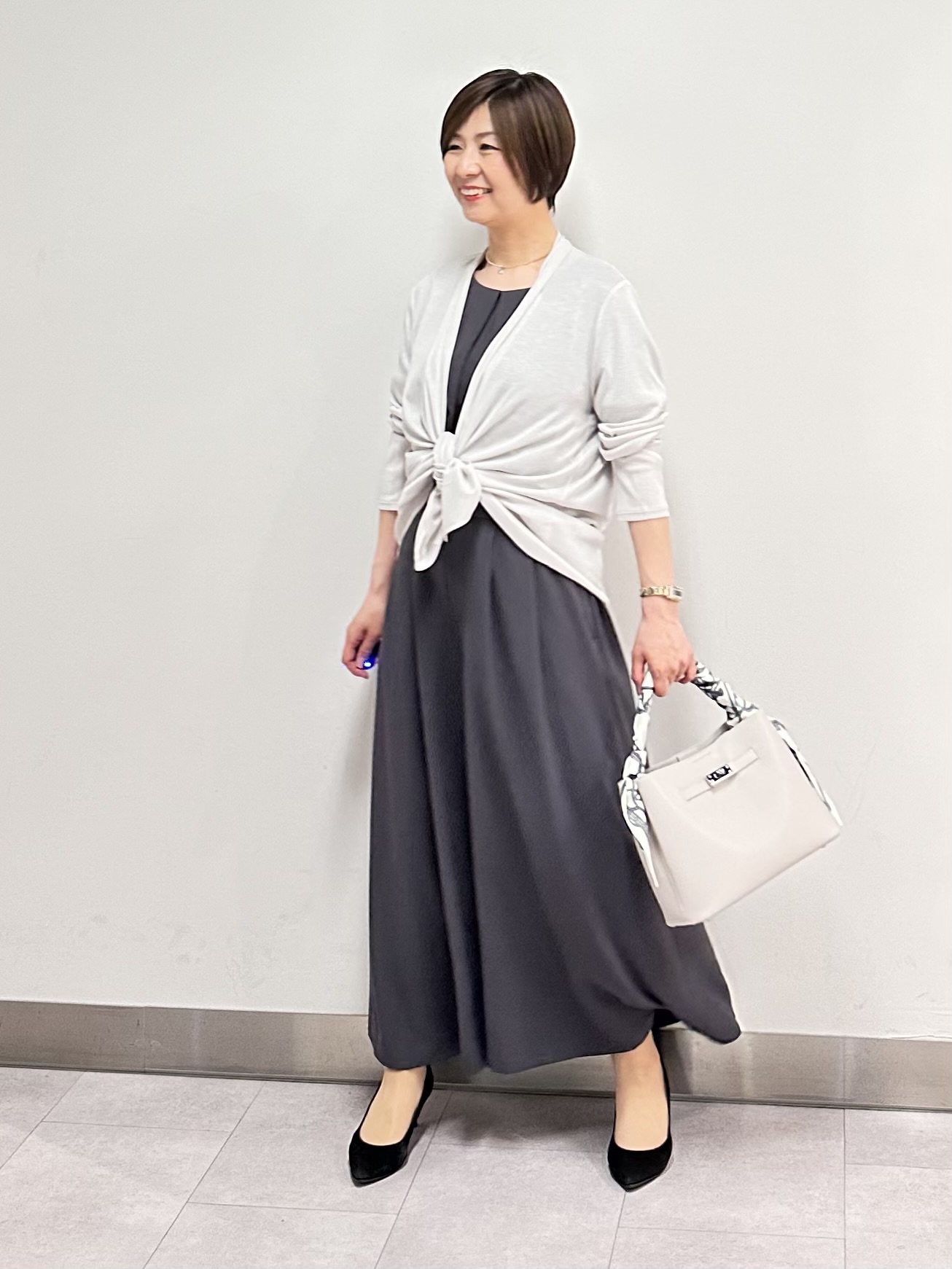 みなこさんの「UNTITLED｜【セットアップ可/UVカット/前後2WAY】リラクシーフレンチスリーブブラウス」を使ったコーディネート