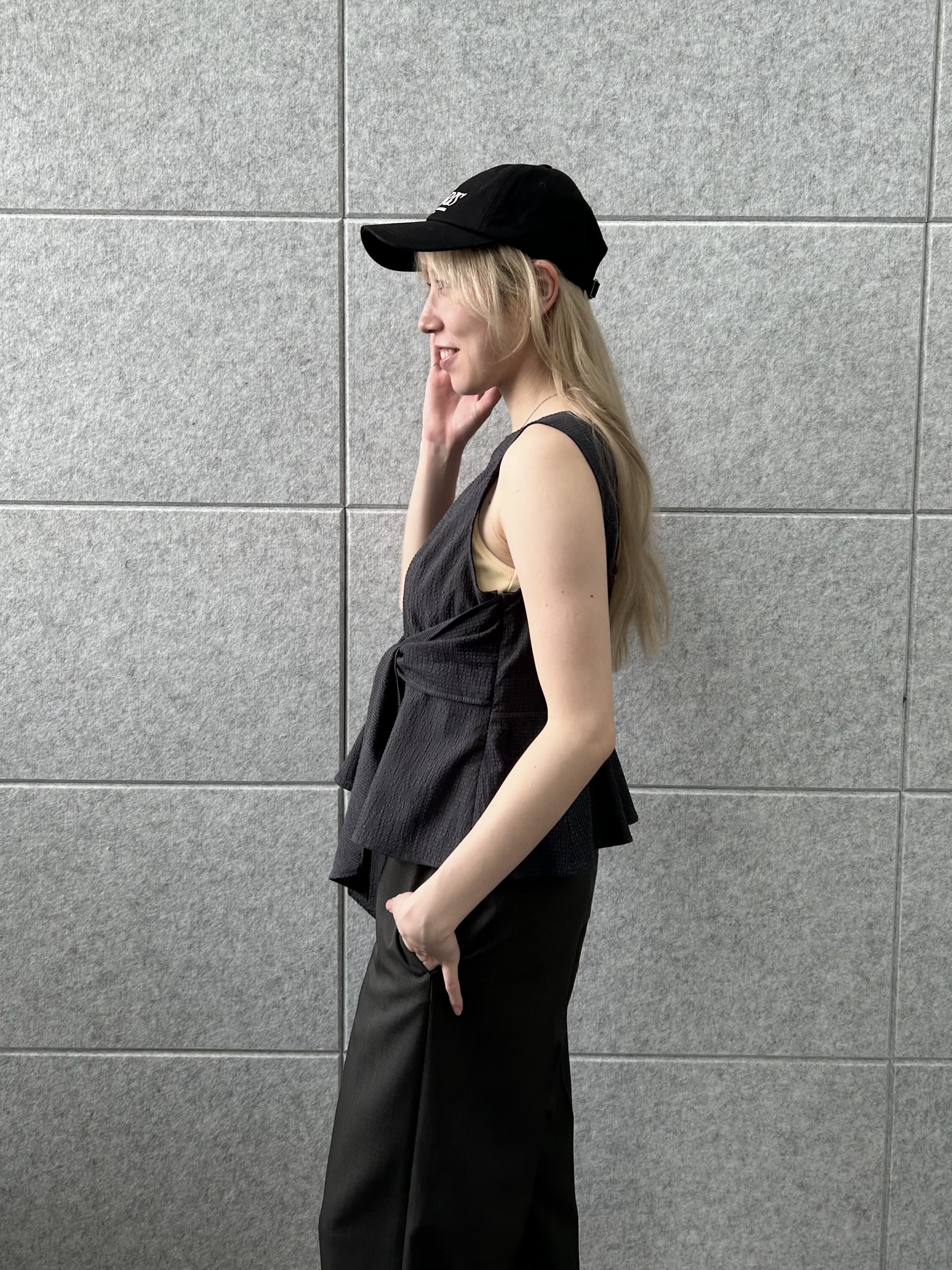 honoka Aさんの「CODE A｜back ribbon flare tops」を使ったコーディネート